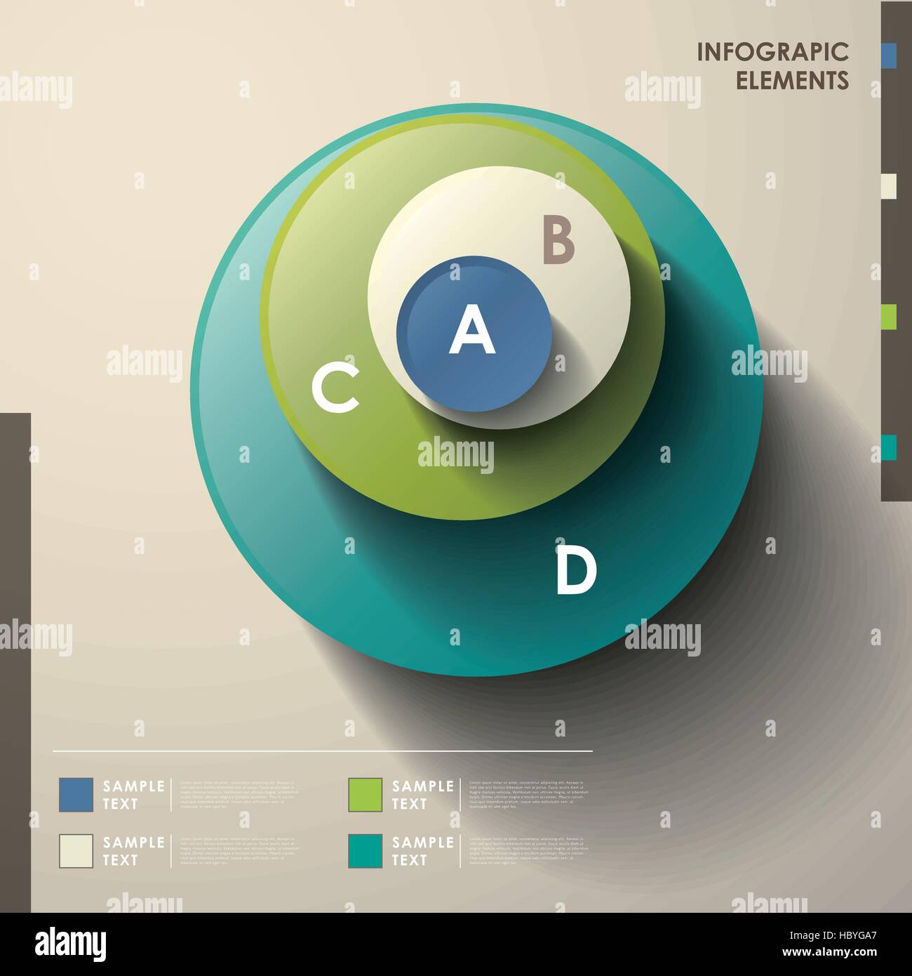 realistische Vektor abstrakt 3d Turmelemente Infografik Stock Vektor
