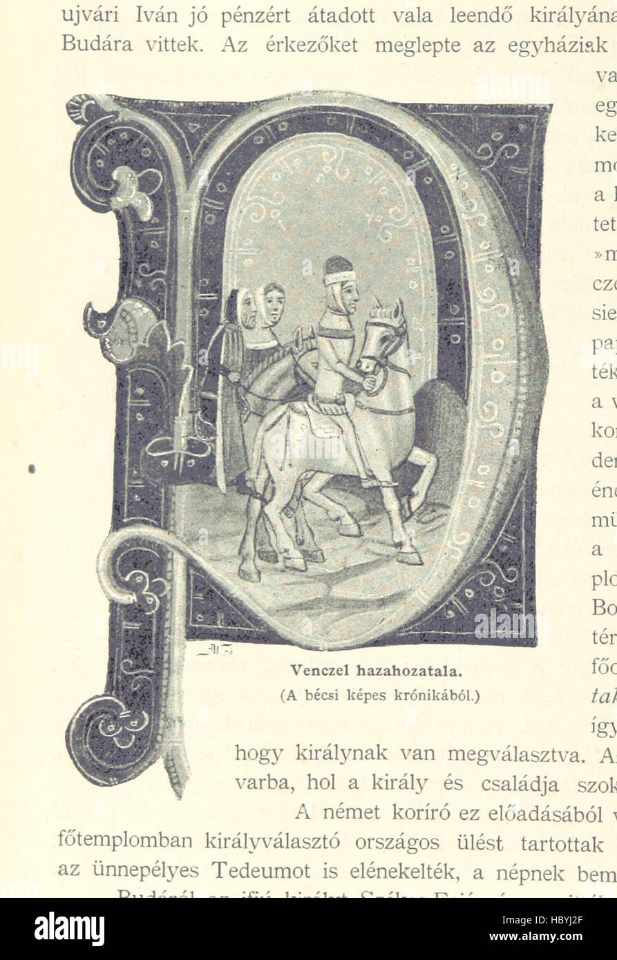 Bild von Seite 24 des ' ein Magyar Nemzet Tortenete. Szerkeszti Szilágyi S. [mit Karten und Abbildungen.] " Bild von Seite 24 des ' ein Magyar Nemzet Tortenete Stockfoto