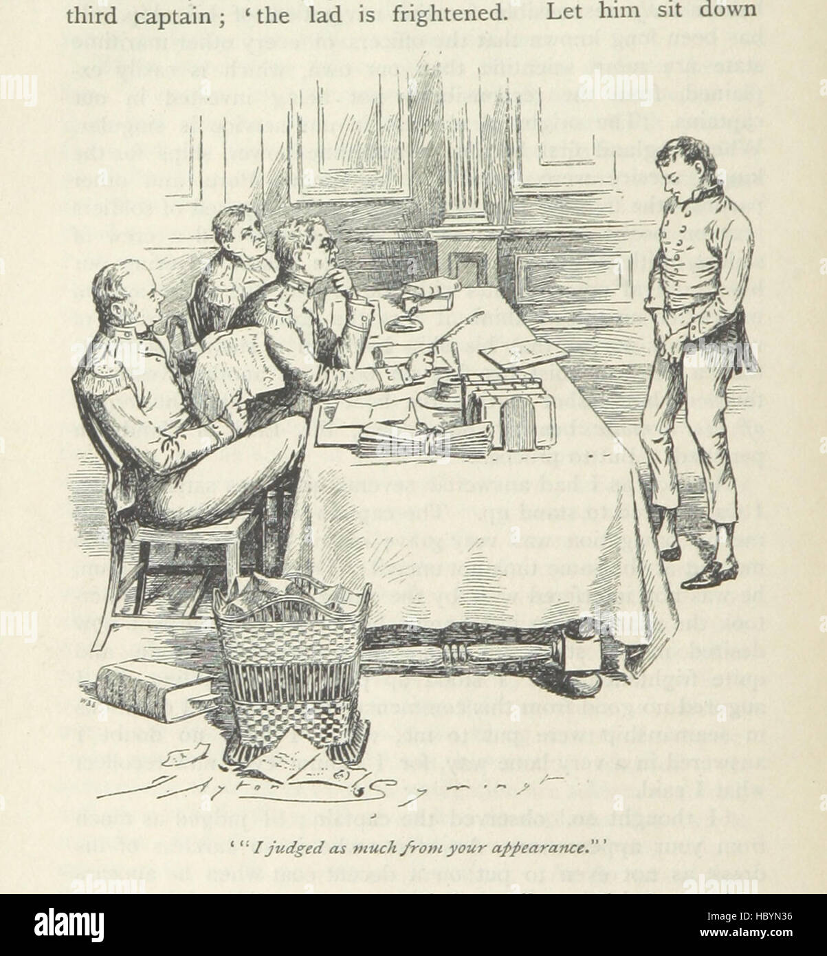 Bild entnommen Seite 350 von "Peter Simple... Illustriert von J. A. Symington, mit einer Einleitung von D. Hannay "Bild entnommen Seite 350 von" Peter einfach dargestellt Stockfoto