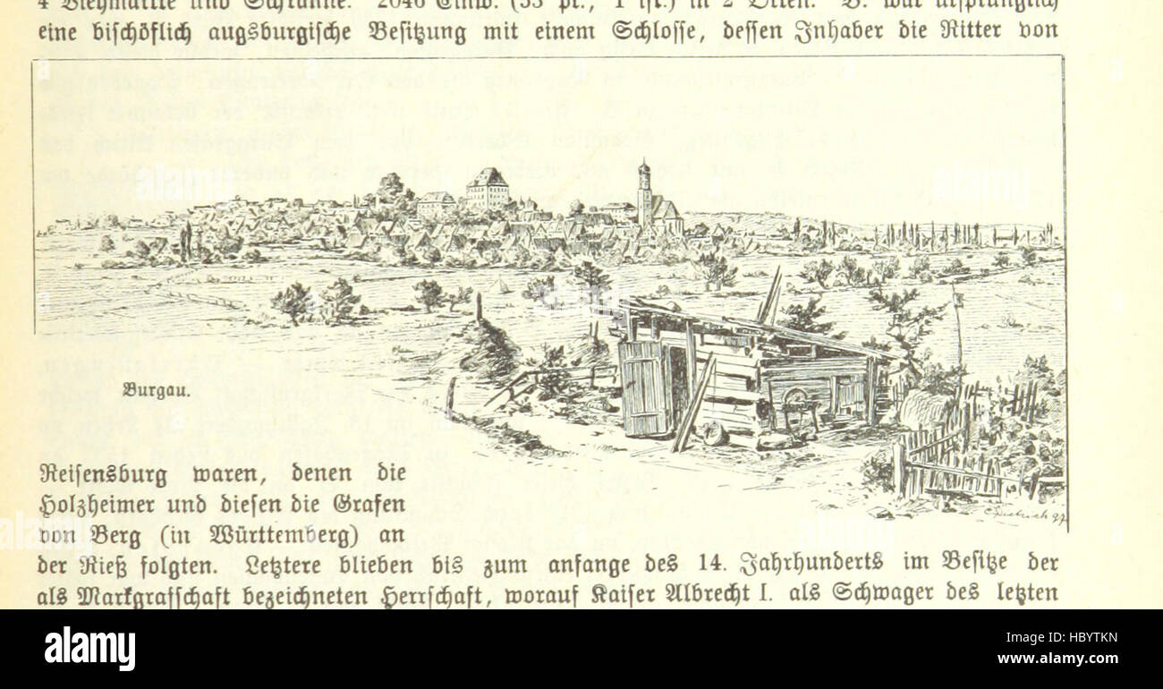 Bild entnommen Seite 1039 von "Geographisch-Historisches Handbuch von Bayern" Bild entnommen Seite 1039 von "Geographisch-Historisches Handbuch von Bayern" Stockfoto