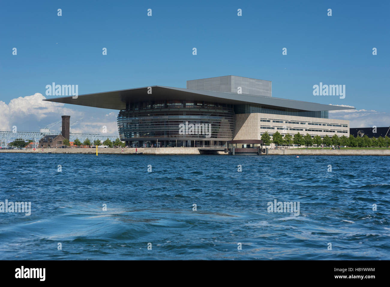 Königliche Oper, Architekten Henning Larsen, Innenhafen, Kopenhagen, Dänemark Stockfoto