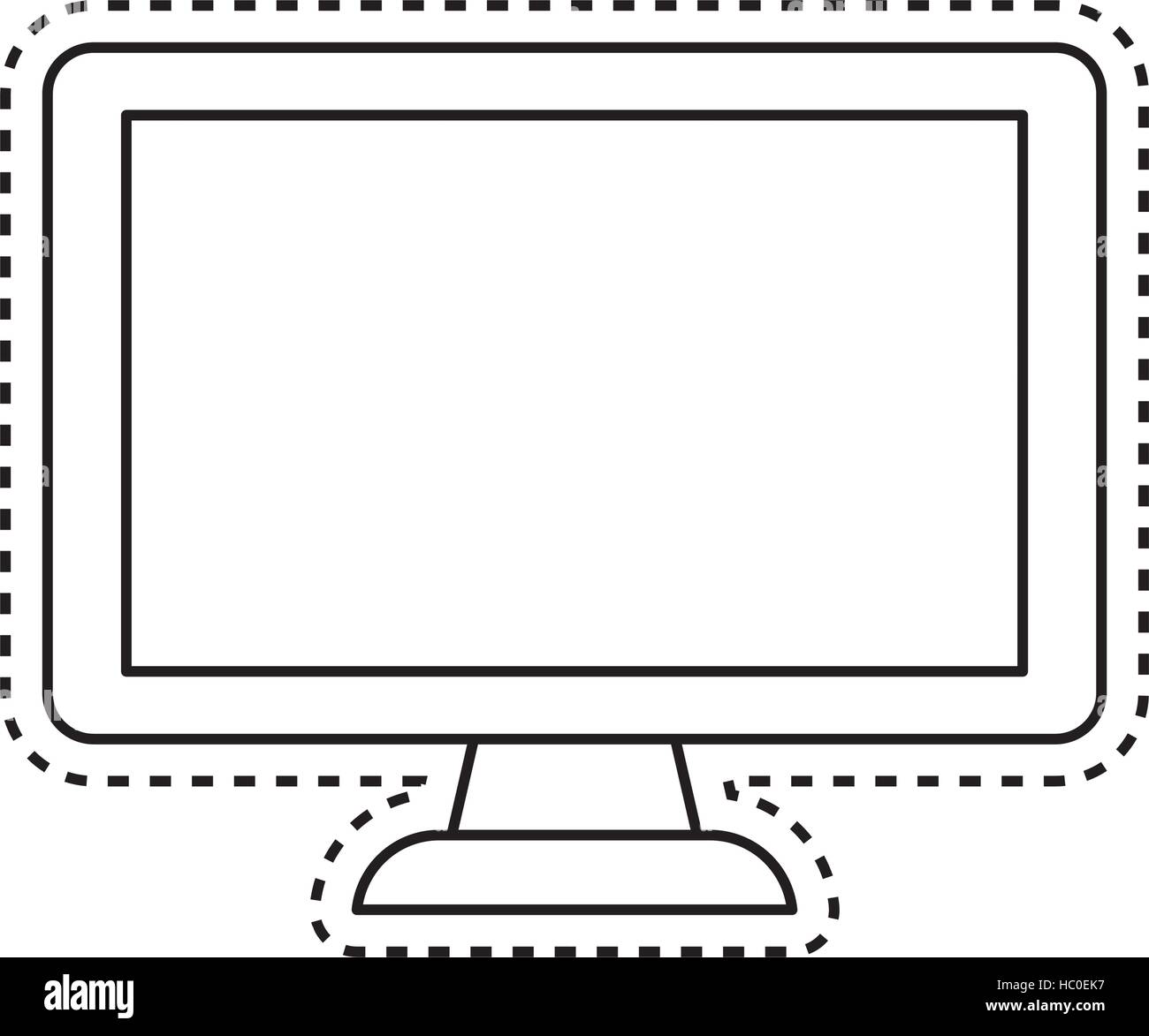 TV Bildschirm Technologie Symbol Vektor Illustration Grafik-design Stock Vektor