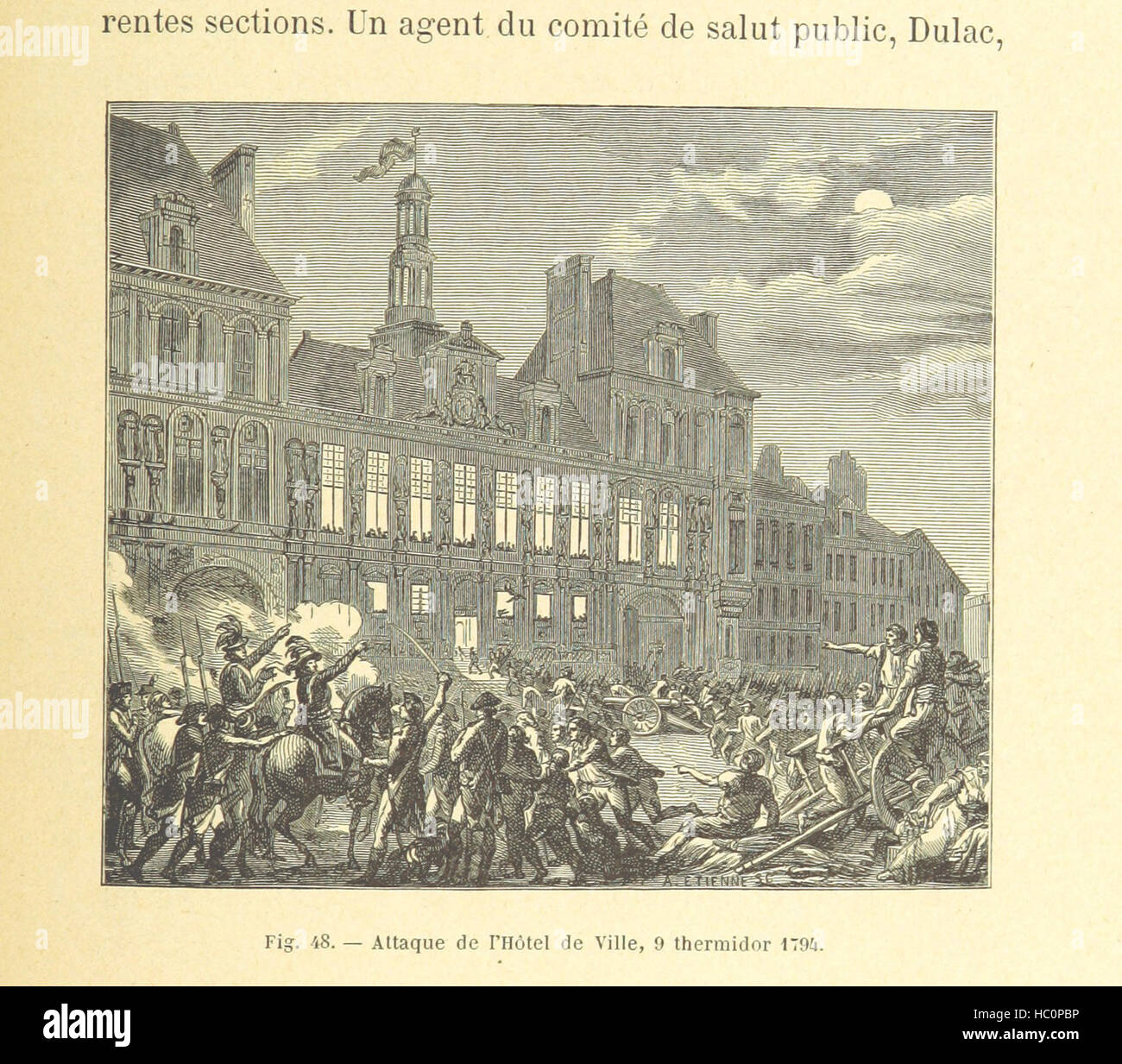 Bild von Seite 261 von 'L' Hôtel de Ville de Paris et la Grève À Travers Les Âges. D "Après E. Fournier" Bild entnommen Seite 261 von 'L' Hôtel de Ville de Stockfoto