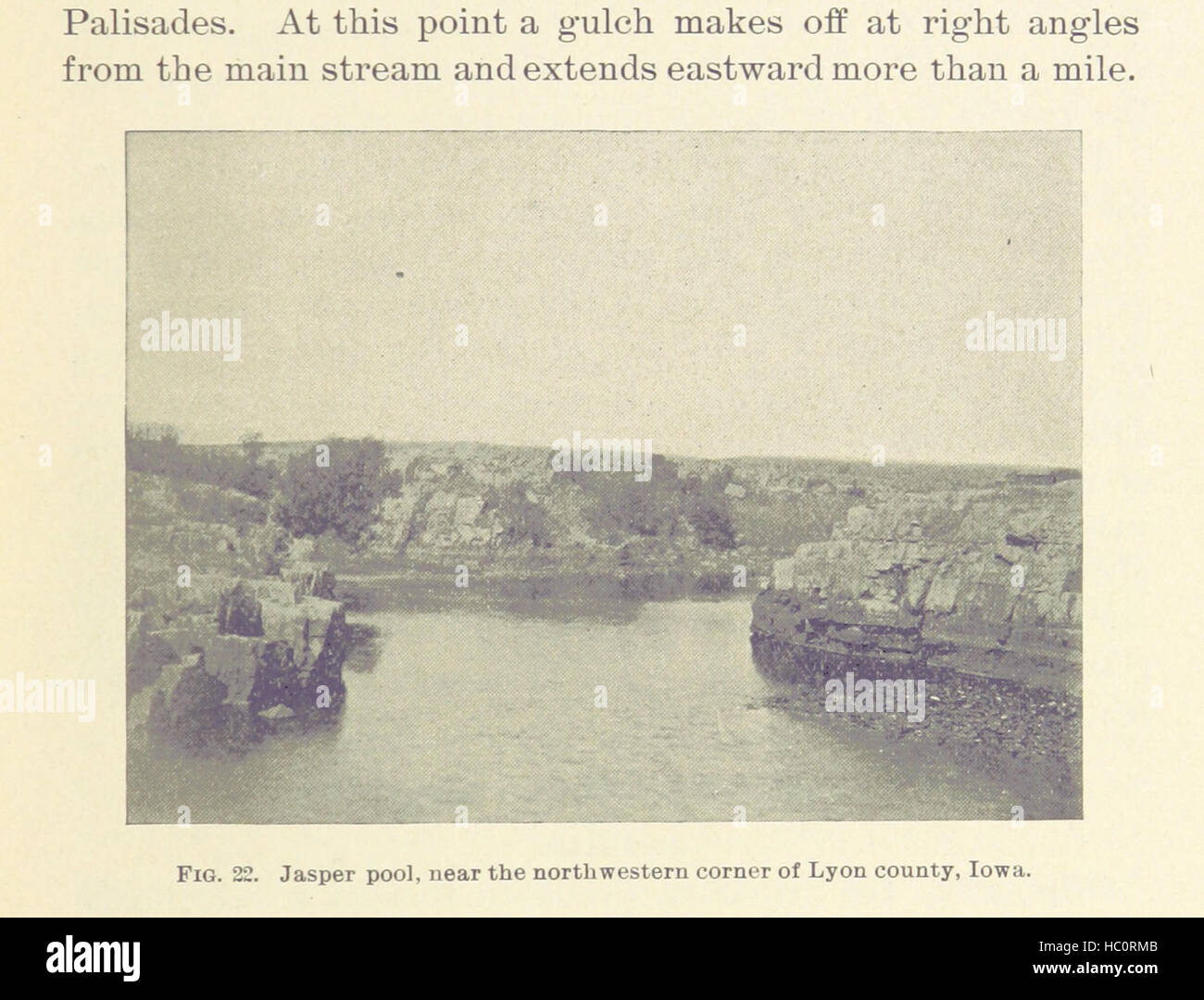 Bild von Seite 15 von "The Sioux Quarzit und bestimmte verbundene Felsen... Eine These, etc. [mit Kartenskizzen.] " Bild von Seite 15 von "The Sioux Quarzit und Stockfoto