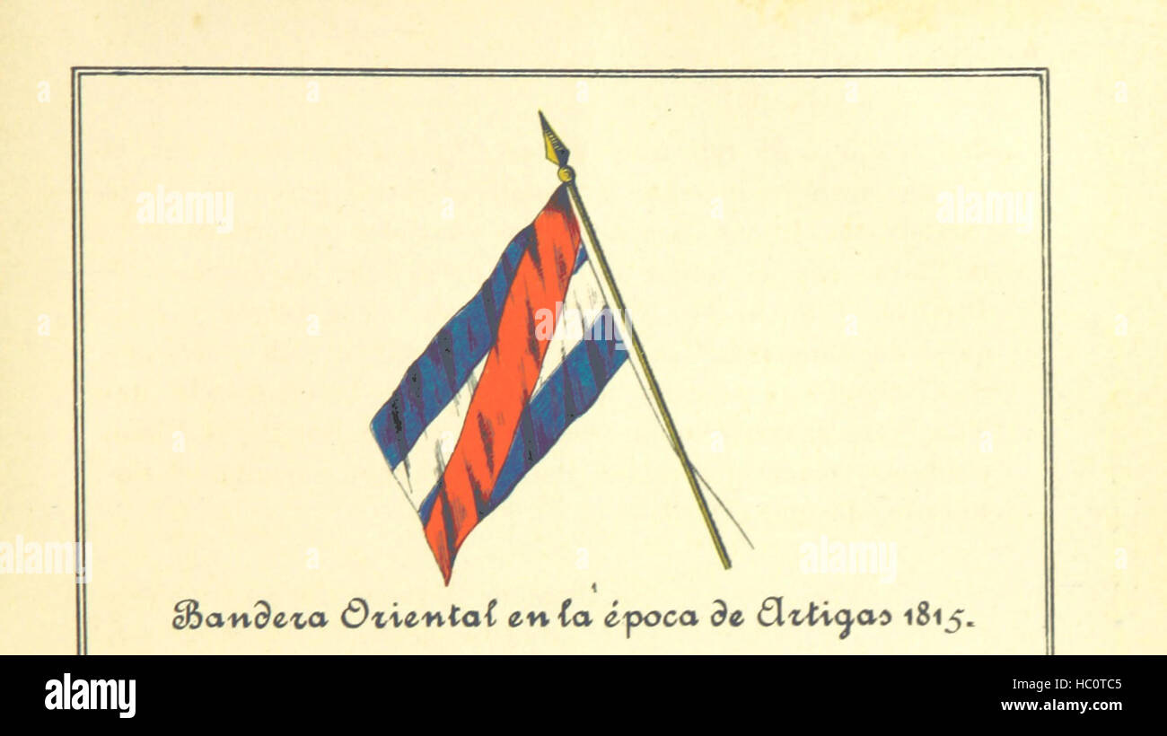 Abbildung Seite 289 von entnommen "[Compendio De La Historia De La República O. del Uruguay. Comprendiendo el Descubrimiento, Conquista y Poblacion del Río de La Plata... Sexta Edicion, Revisada y Aumentada, etc. (Tom. (2) Comprende Los Principales Acontecim Bild entnommen Seite 289 von ' [Compendio De La Historia Stockfoto