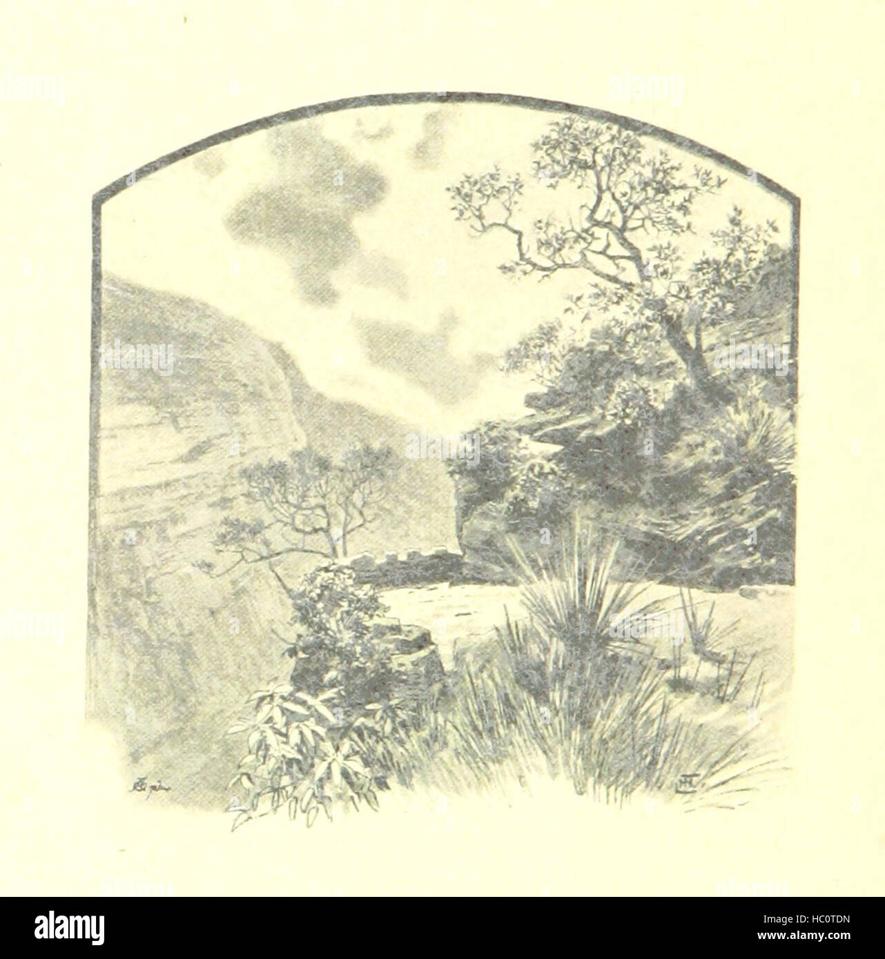 Bild von Seite 44 der "Tagebuch Meiner Reise sterben ähm Erd. 1892-1893' Bild aus s. 44 des "Tagebuch Meiner Reise Umm Stockfoto