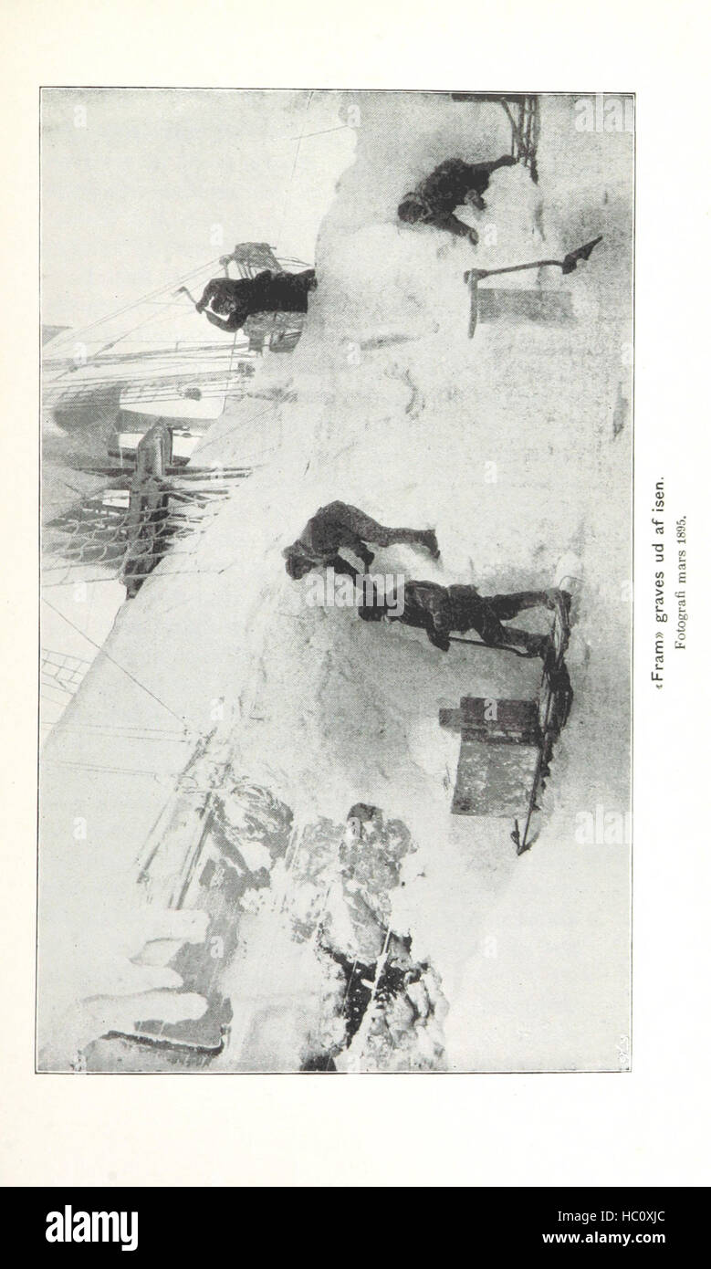 Bild entnommen Seite 1041 von "Fram über Polhavet. Den Norske Polarfærd 1893-1896. ... Med et Tillæg af Otto Sverdrup "Bild entnommen Seite 1041 von" Fram über Polhavet Den Stockfoto