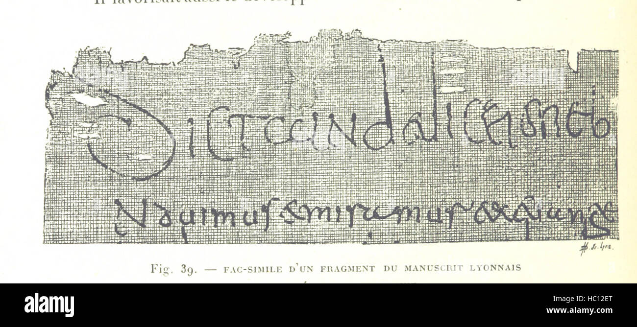 Bild von Seite 68 der "Nouvelle Histoire de Lyon et des Provinzen de Lyonnais, Forez, Beaujolais, etc. [Illustrated vom Autor]." Bild von Seite 68 der "Nouvelle Histoire de Lyon Stockfoto