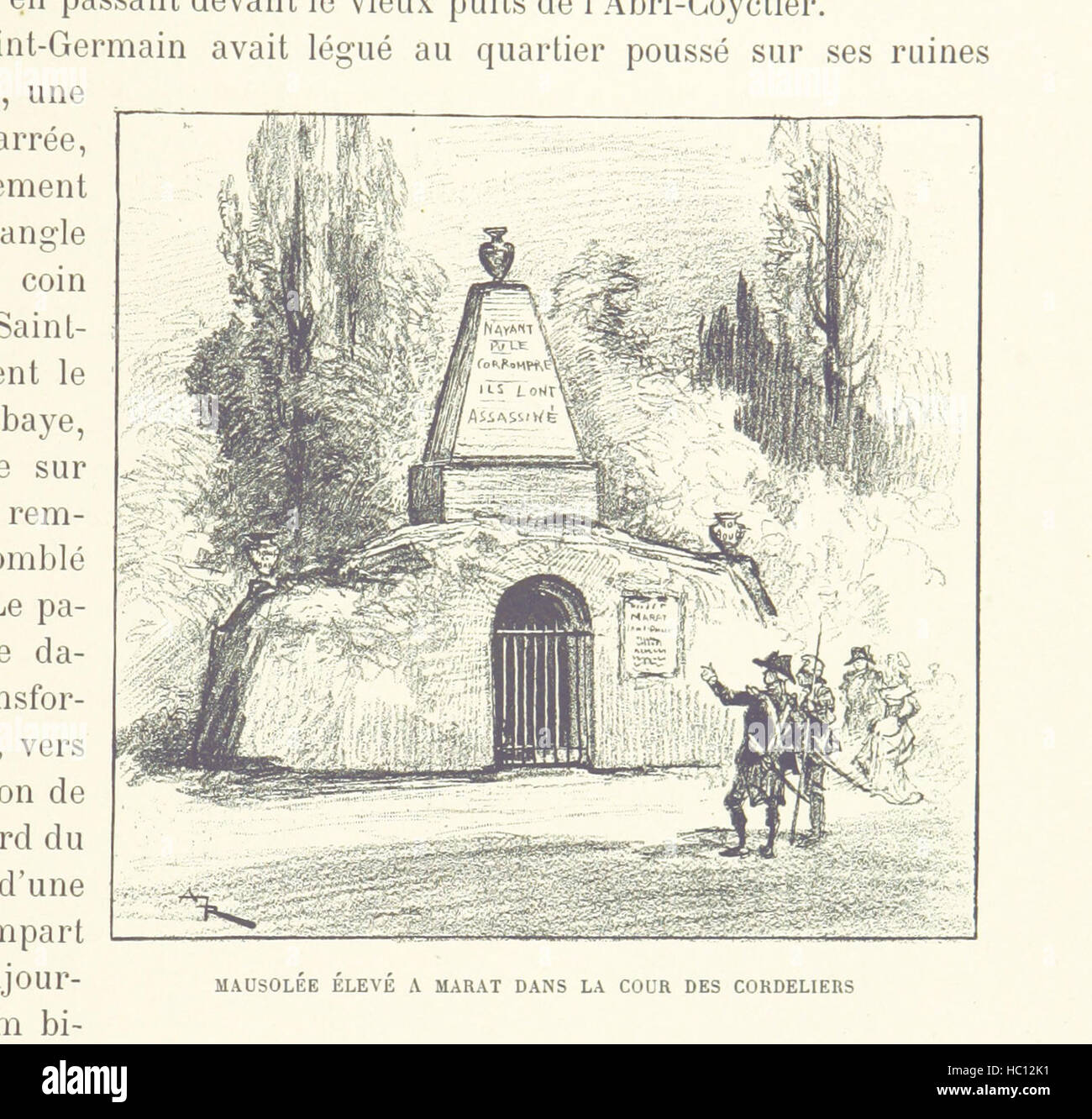 Bild entnommen Seite 349 von "Paris-de-Siècle-de-Siècle. Texte, Dessins et Lithographien par A. Robida "Bild entnommen Seite 349 von" Paris de Siècle de Stockfoto