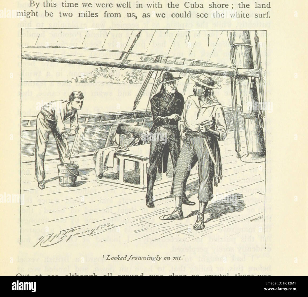 Bild von Seite 215 von ' Tom Cringle Log... Illustriert von J.A. Symington, etc. "Bild von Seite 215" Tom Cringles LogIllustrated durch Stockfoto