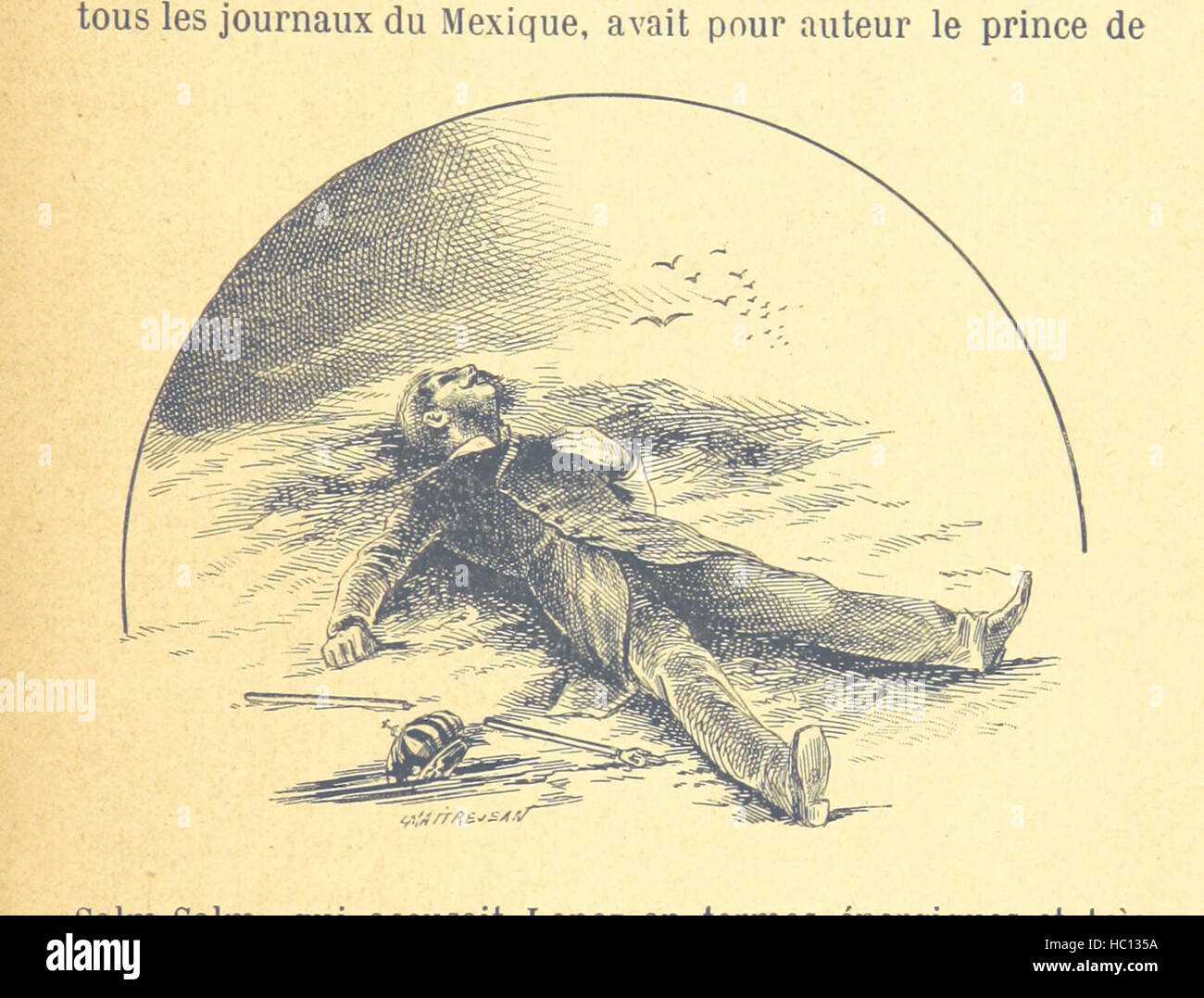 Bild entnommen Seite 371 von "Mémoires d ' UN Chef de Partisanen. De Vera-Cruz À Mazatlan. Illustrationen de L. Maitrejean "Bild entnommen Seite 371 von" Mémoires d ' UN Chef de Stockfoto