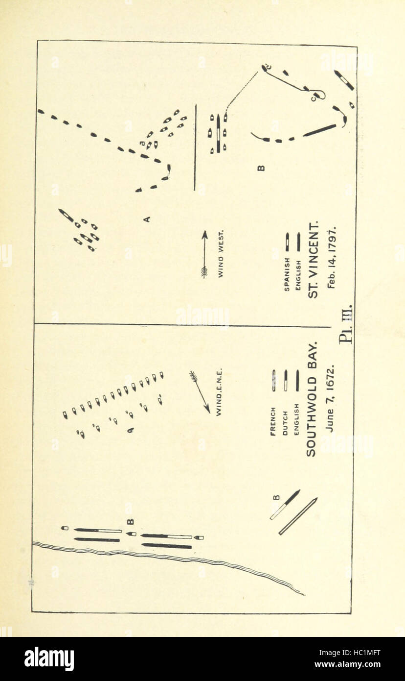 Bild entnommen Seite 185 von "der Einfluß der Seemacht auf die Geschichte. 1660-1783. [mit Karten und Plänen.] " Bild entnommen Seite 185 von "der Einfluss des Meeres Stockfoto