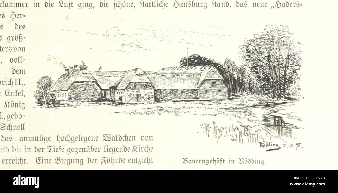 Bild von Seite 205 "Schleswig-Holstein Meerumschlungen in Wort Und Bild... Herausgegeben von H. Haas, H. Krumm Und F. Stoltenberg, etc. "Bild entnommen Seite 205" Schleswig-Holstein Meerumschlungen in Wort Stockfoto