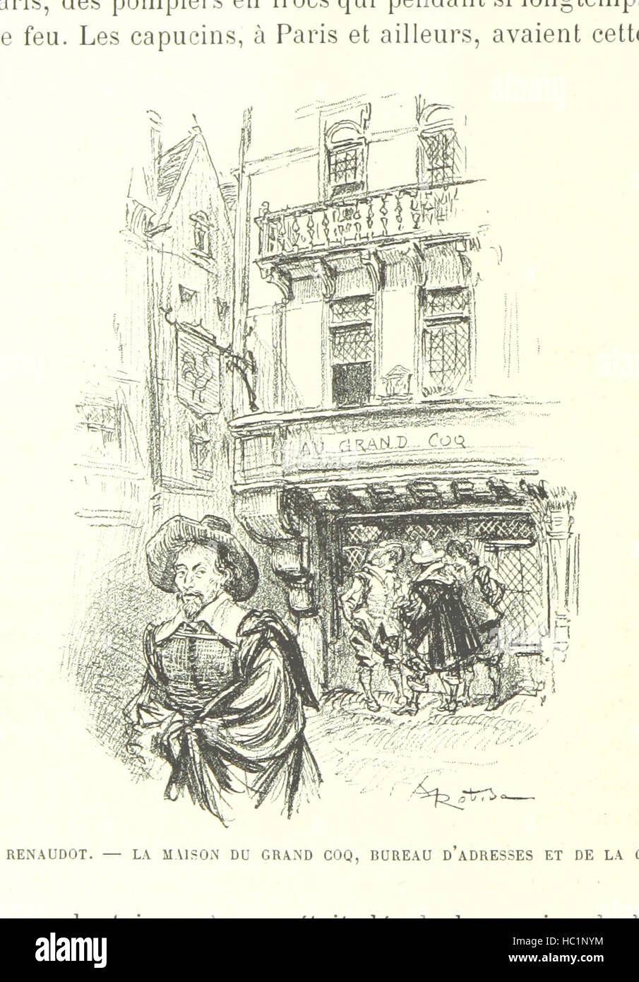Bild entnommen Seite 452 von "Paris-de-Siècle-de-Siècle. Le Cœur de Paris, Splendeurs et Souvenirs. Texte, Dessins et Lithographes par A. Robida "Bild entnommen Seite 452 von" Paris de Siècle de Stockfoto