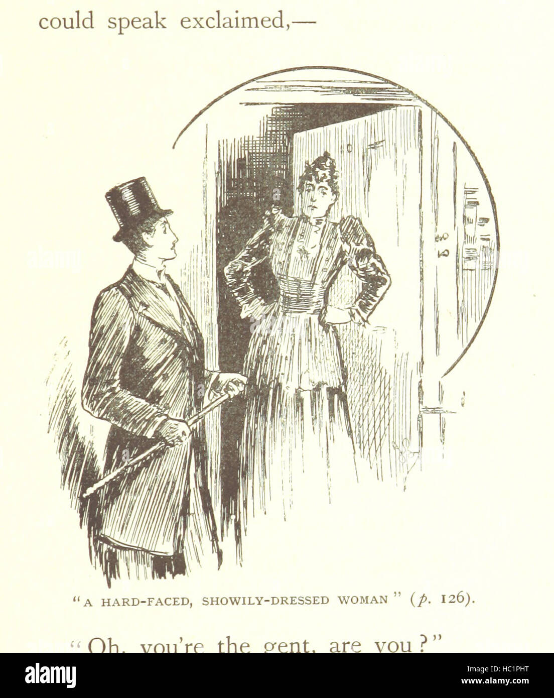 Bild entnommen Seite 137 von "The Fate of Fenella. Von Helen Mathers, Justin N. [sic] McCarthy, Frau Trollope [u.a.], etc. [Anmerkung des Herausgebers signiert: J. S. Wood.] " Bild entnommen Seite 137 von "The Fate of Fenella Stockfoto