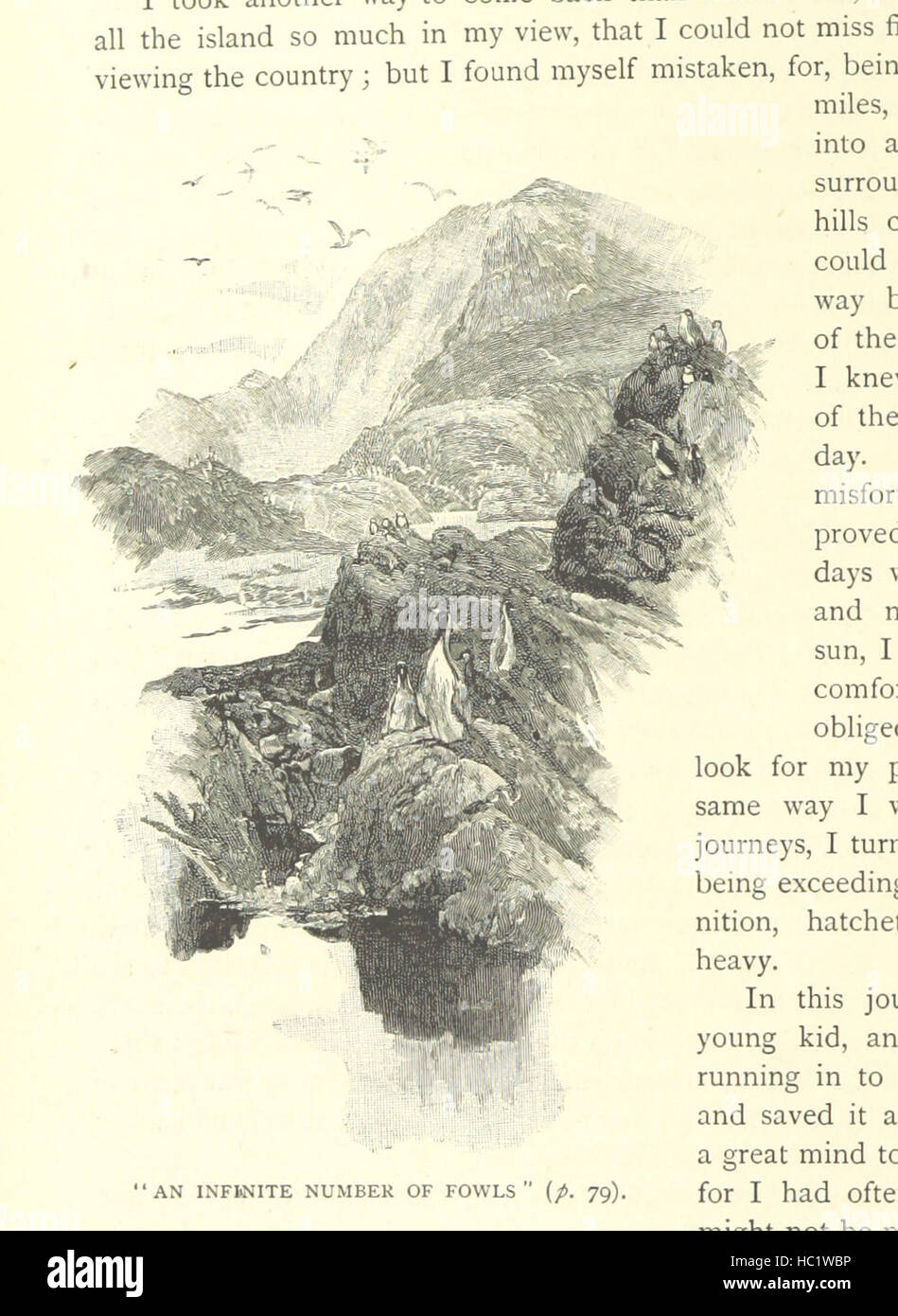 Bild von Seite 100 von "das Leben und die seltsamen überraschenden Abenteuer des Robinson Crusoe... Mit hundertzwanzig original-Illustrationen von Walter Paget "Bild von Seite 100 von" The Life and Strange Stockfoto