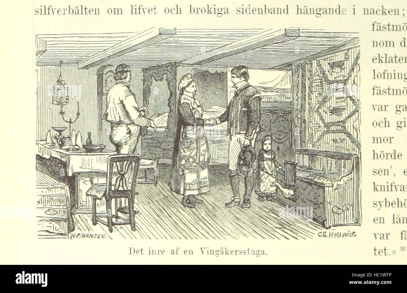 Bild entnommen Seite 622 von "Genom Sveriges Bygder. Skildringar af Vårt Land Och Folk... Tredje Upplagan, Genomsedd Och Tillökad af J. P. Velander. Med 545 Illustrationer' Bild entnommen Seite 622 von "Genom Sveriges Bygder Skildringar Stockfoto