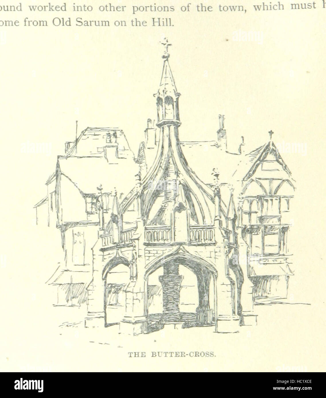 Bild von Seite 24 des "alten Wiltshire Marktflecken und Dörfern... Illustriert von M. E. Sargent' Bild von Seite 24 des "alten Wiltshire Marktflecken Stockfoto