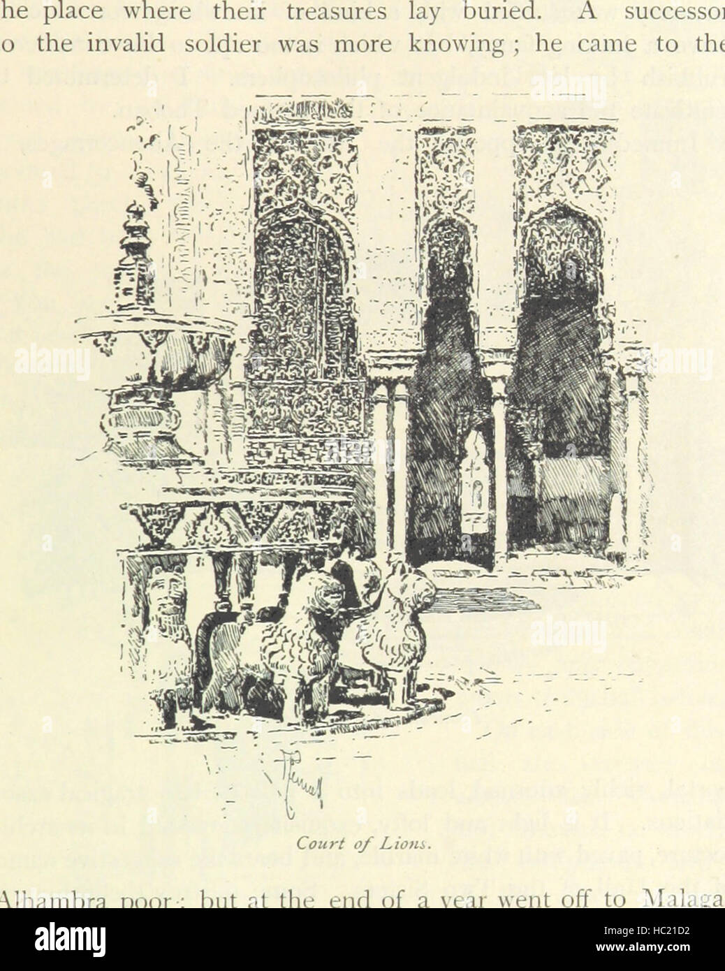 Bild entnommen Seite 97 von ' The Alhambra... Mit einer Einführung von E. R. Pennell. Illustriert mit Zeichnungen von J. Pennell genannten Orte "Bild entnommen Seite 97 von ' The Alhambra mit Stockfoto