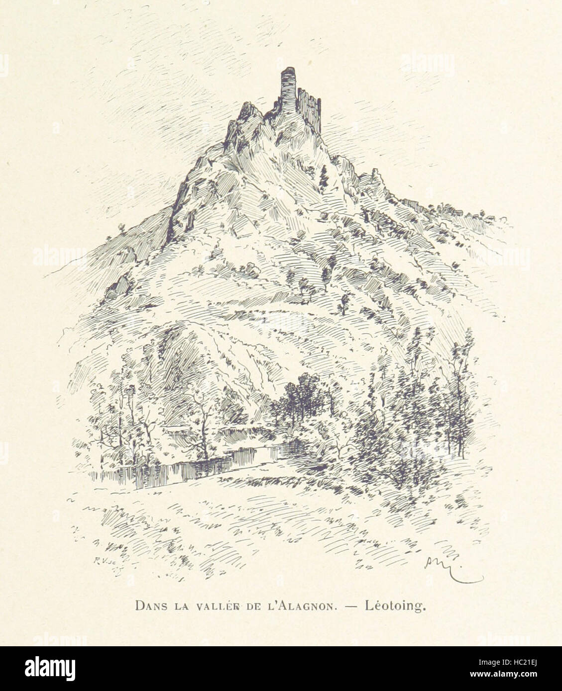 Bild von Seite 13 ' L'Auvergne. Illustrationen de A. Montader "Bild aus Seite 13" L'Auvergne Abbildungen de A Stockfoto