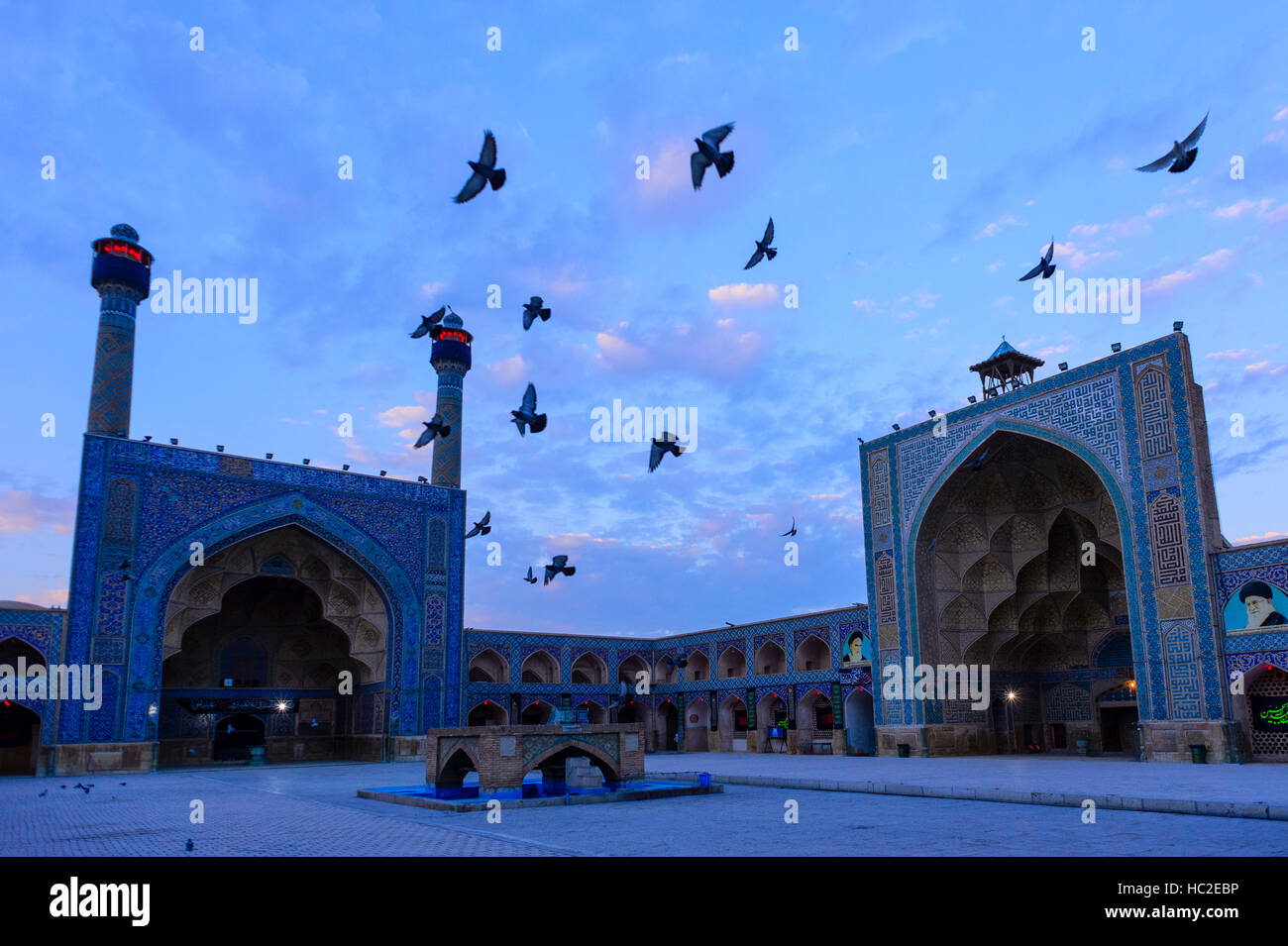 Jameh Moschee von Isfahan Stockfoto