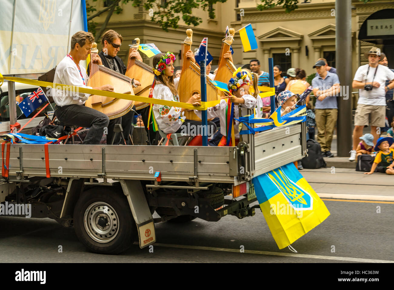 Australia Day Stadt Adelaide - Parade! Stockfoto