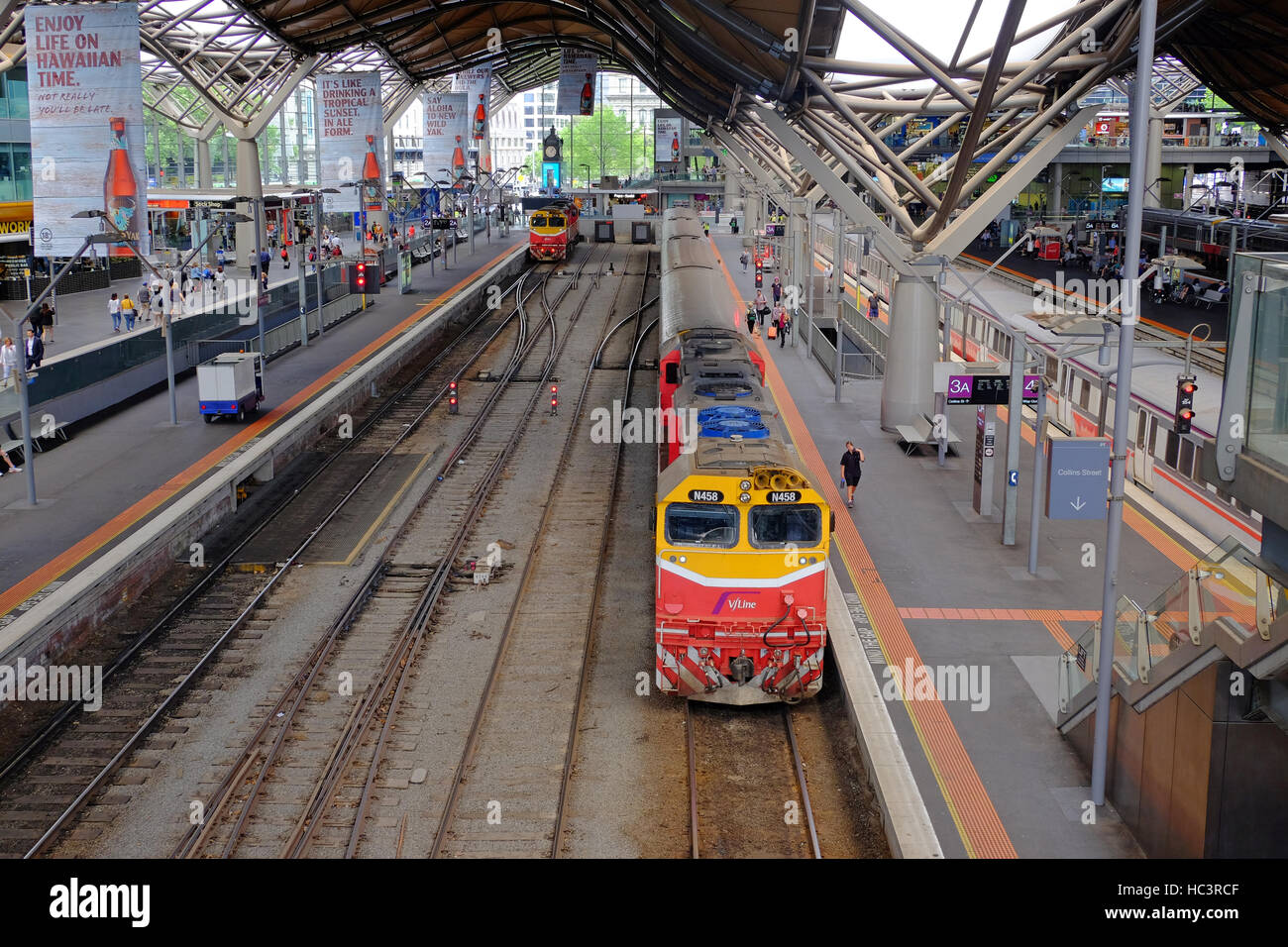 Southern Cross Railway Station, Melbourne, Victoria, Australien Stockfoto