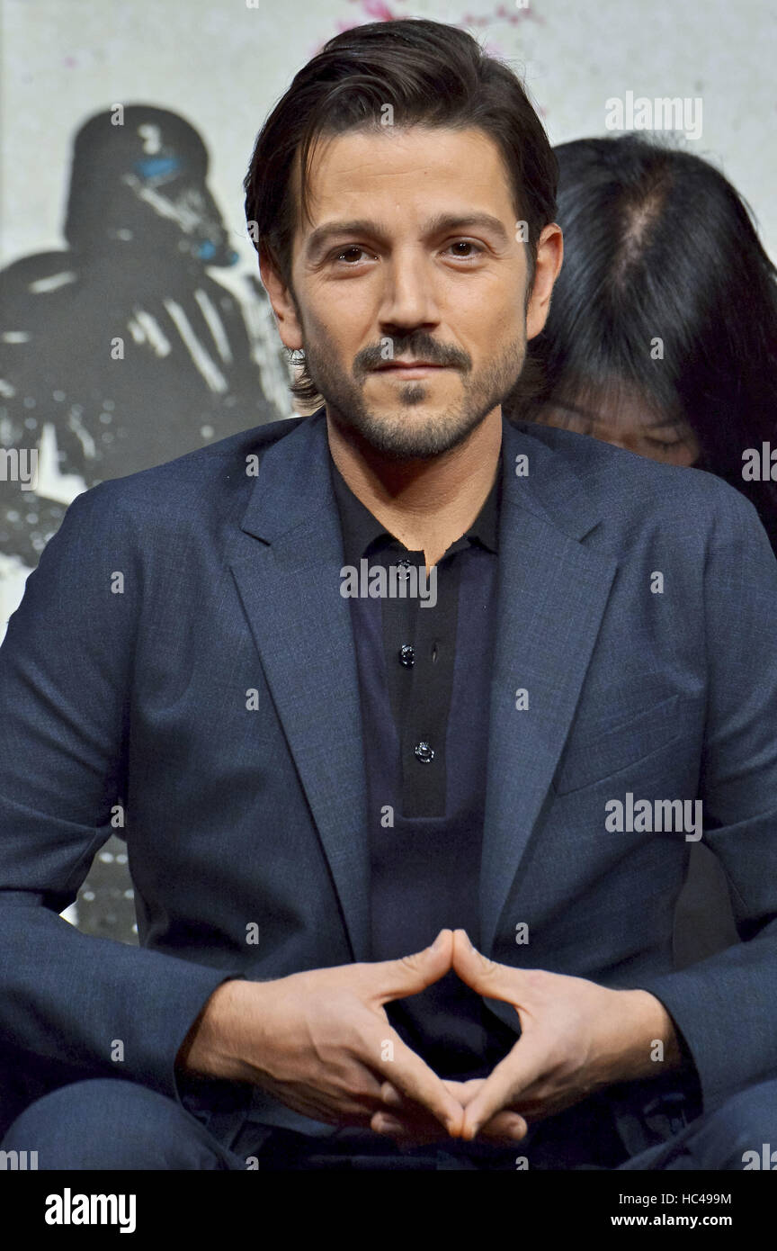 Tokio, Japan. 7. Dezember 2016. Diego Luna besucht die "Rogue ein: A Star Wars Geschichte/Star Wars: Rogue ein" im Ritz-Carlton Hotel am 7. Dezember 2016 in Tokio, Japan. | Verwendung Weltweit Credit: Dpa/Alamy Live-Nachrichten Stockfoto