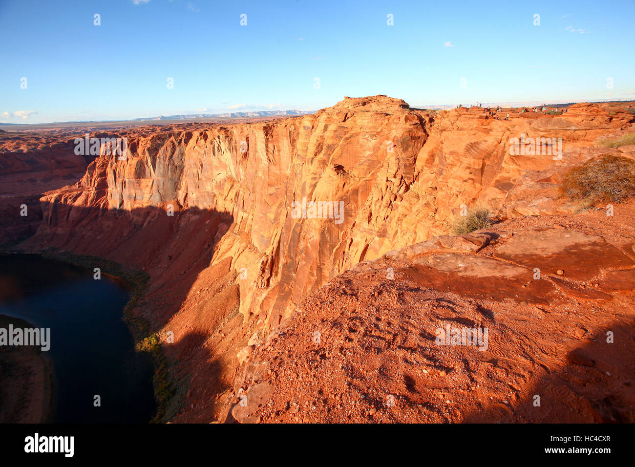 Landschaft rund um den Horseshoe Bend Colorado River Arizona USA Stockfoto