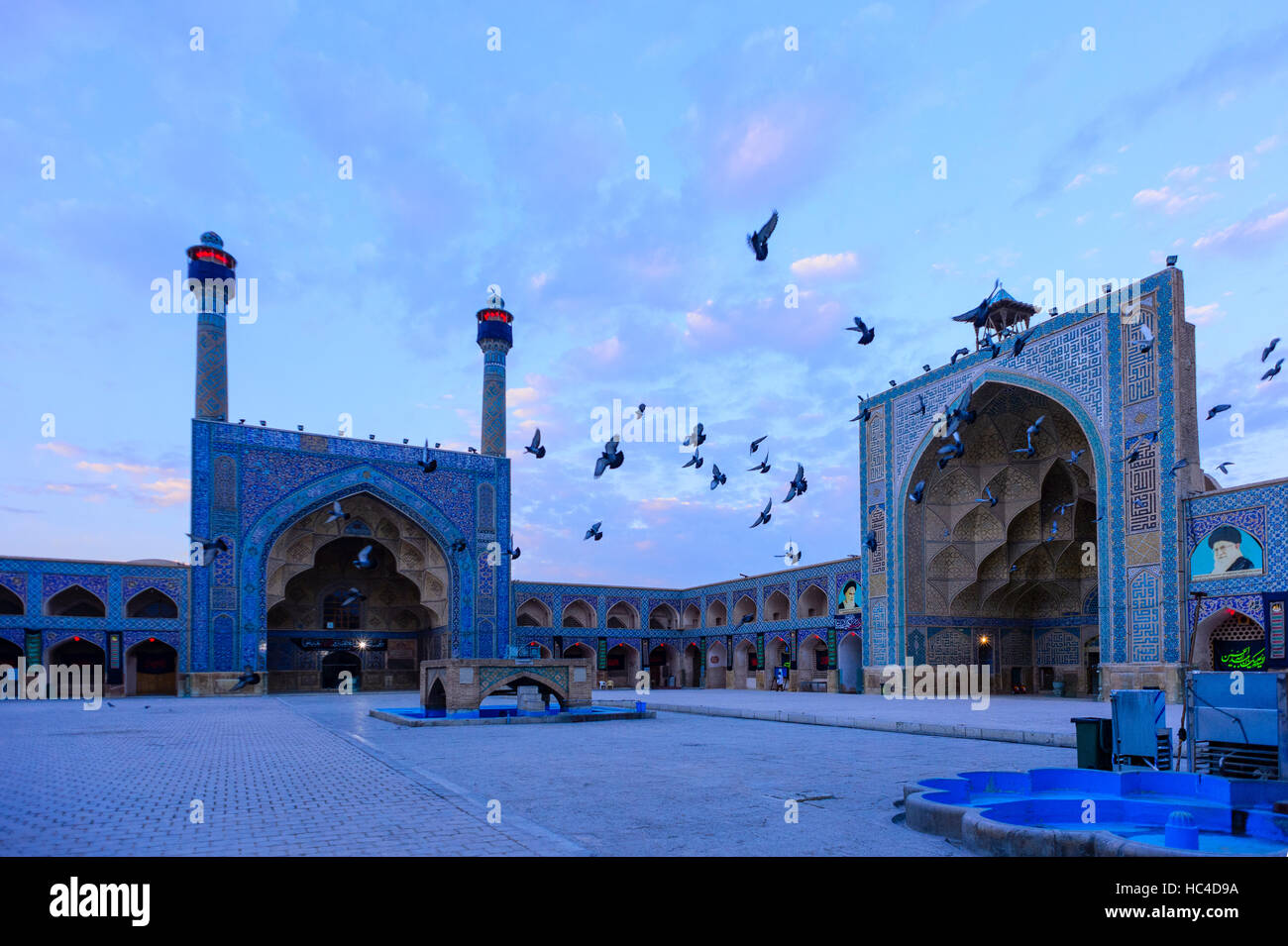 Jameh Moschee von Isfahan Stockfoto