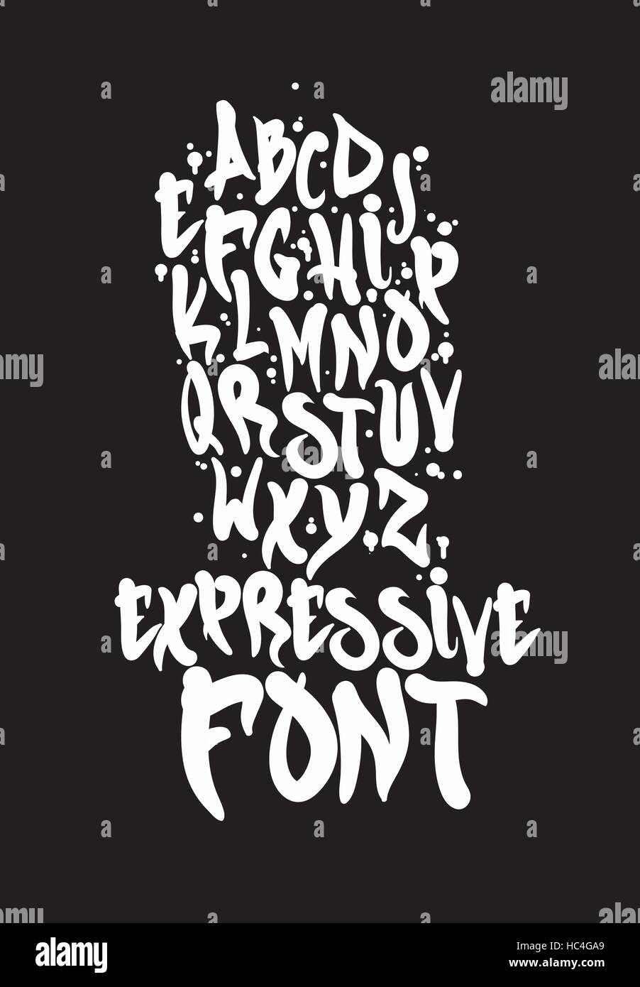 Schriftart Stock Vektor