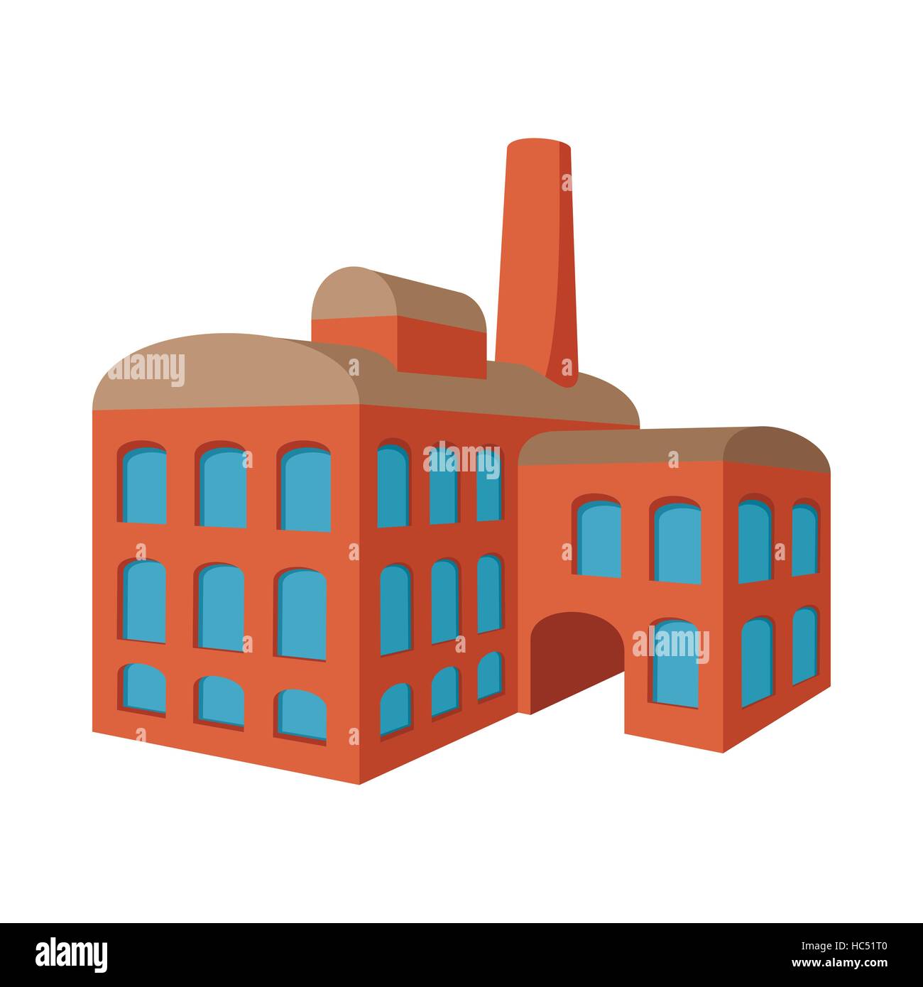 Fabrikgebaude Cartoon Ikone Stock Vektorgrafik Alamy