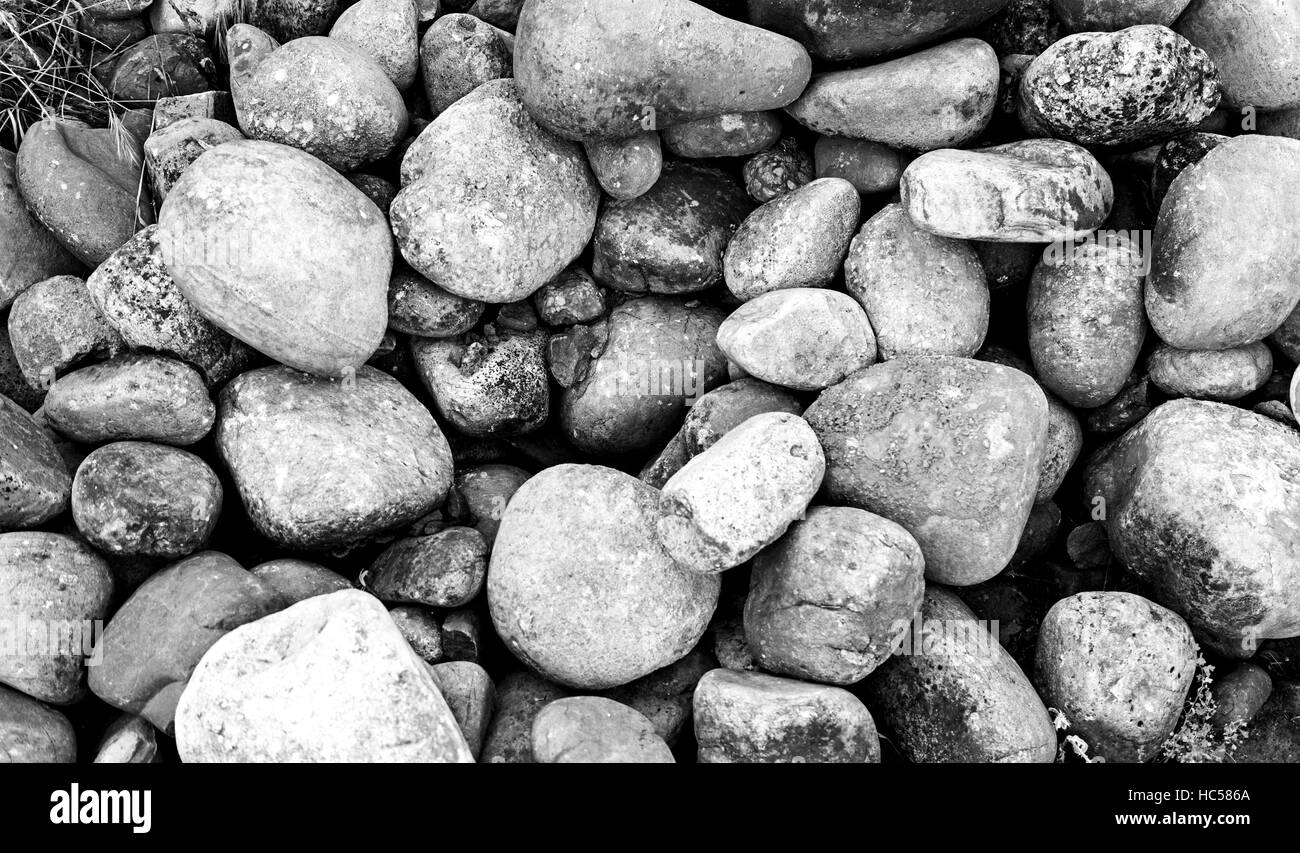 Harten Steinen im Bereich Boden, Natur Stockfoto