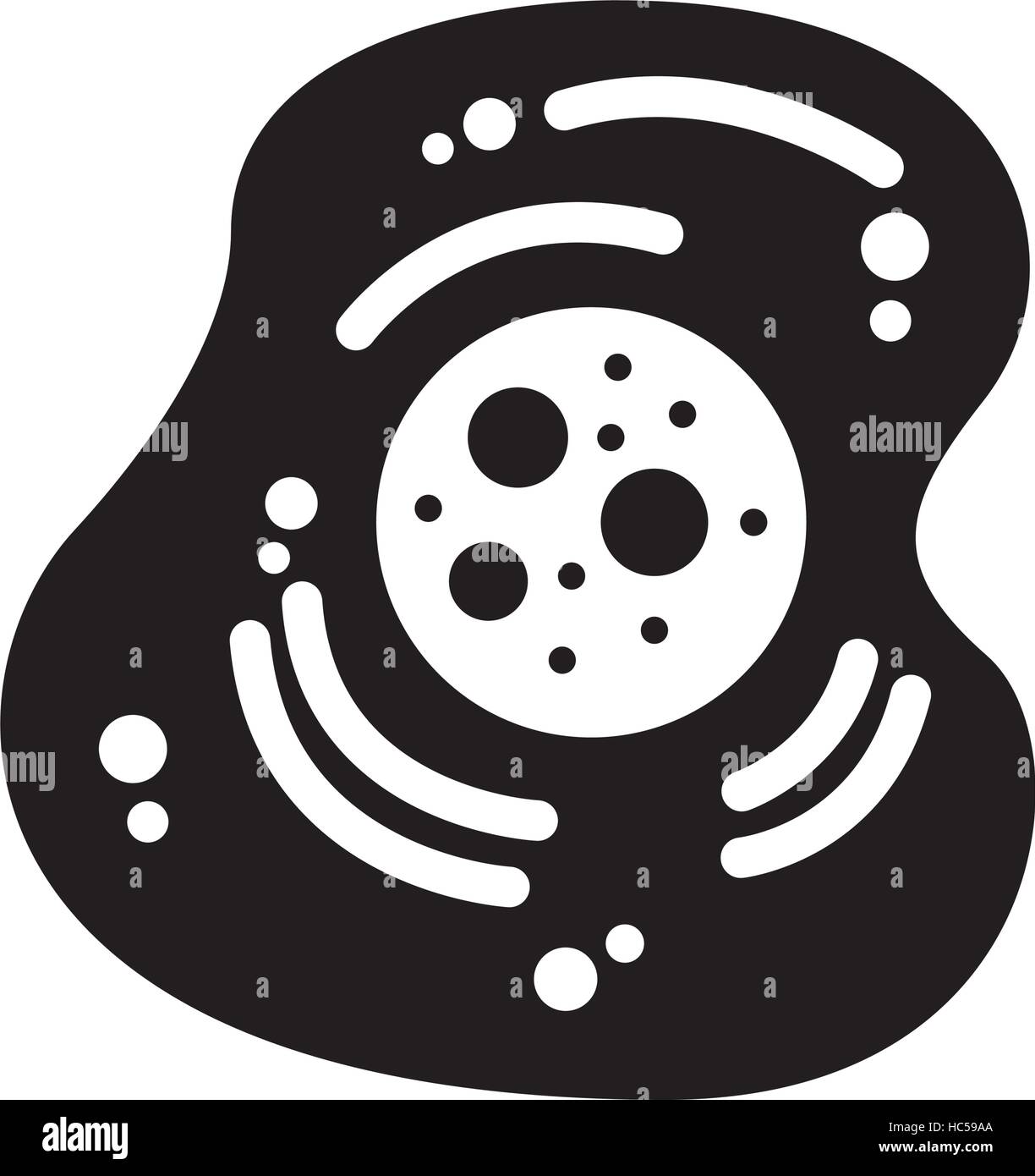 Zellstruktur isoliert Symbol Vektor-Illustration-design Stock Vektor