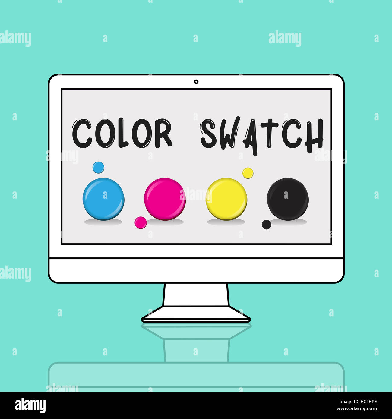 Swatch Design Stil Farbkonzept Stockfoto