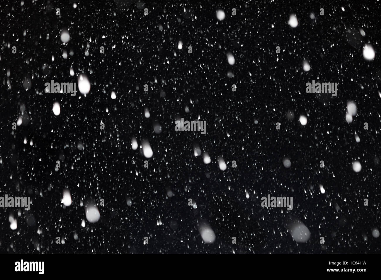 Die fallenden Schnee. Hintergrund Stockfoto