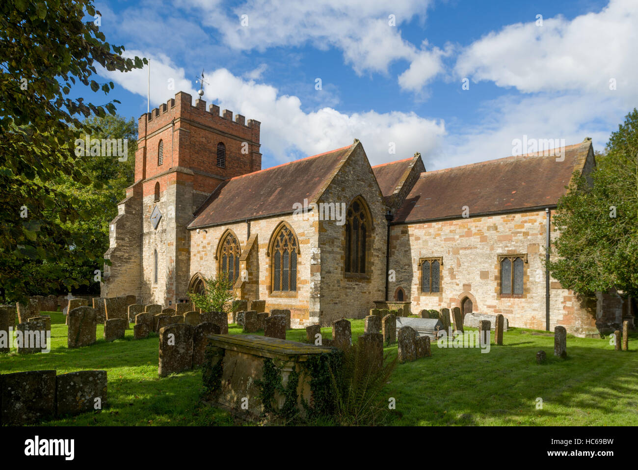 All Saints Church, Huber, Warwickshire, England, UK Stockfoto
