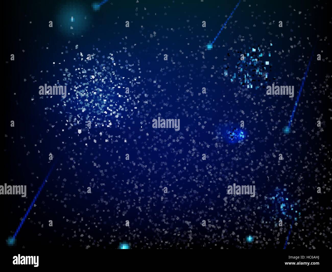 Abbildung mit Sternen und Galaxien. EPS 10 Stock Vektor