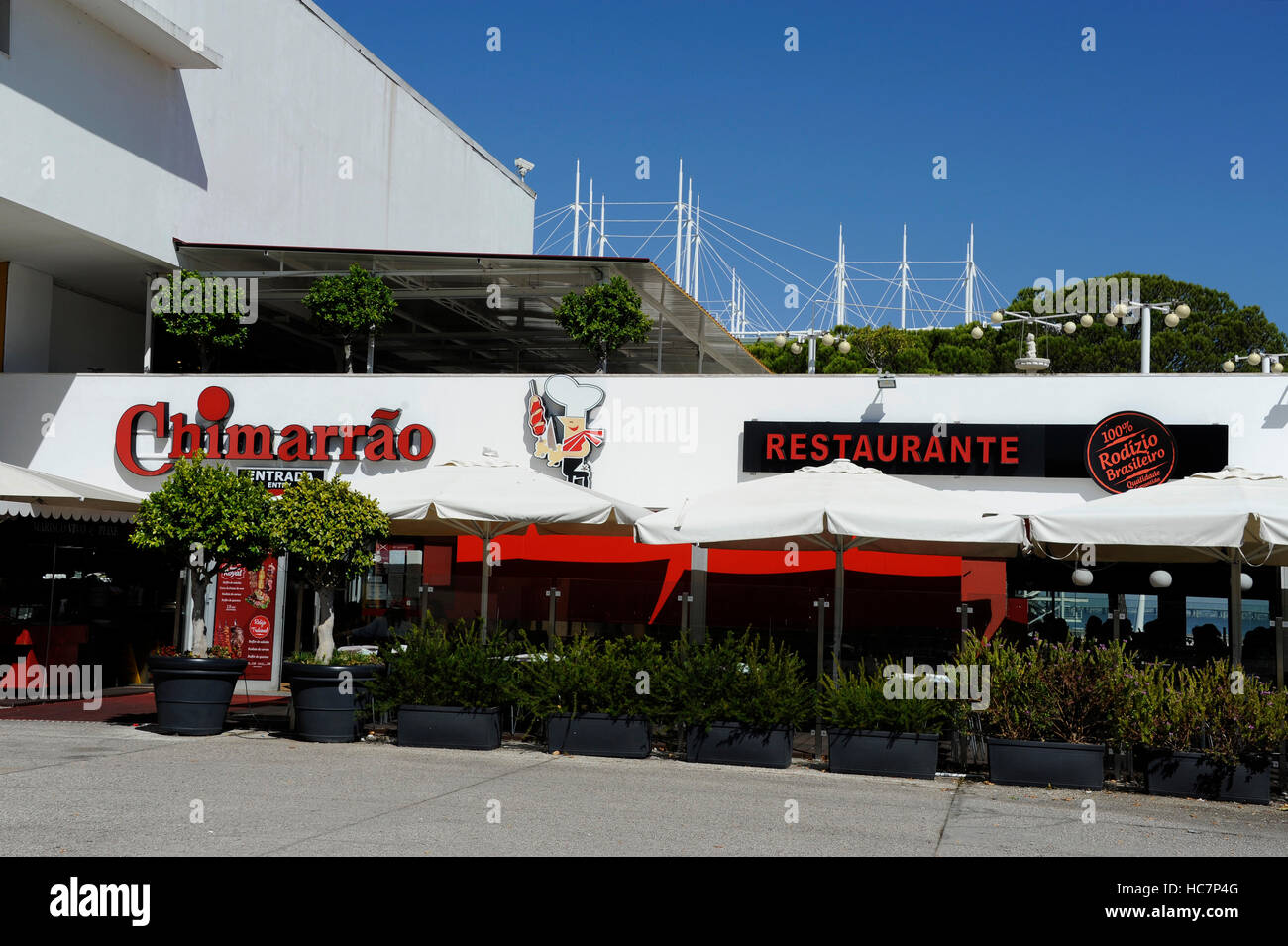 Chimarrao Restaurante, Parque Das Nacoes, Nation Park, Lisboa, Lissabon, Portugal Stockfoto