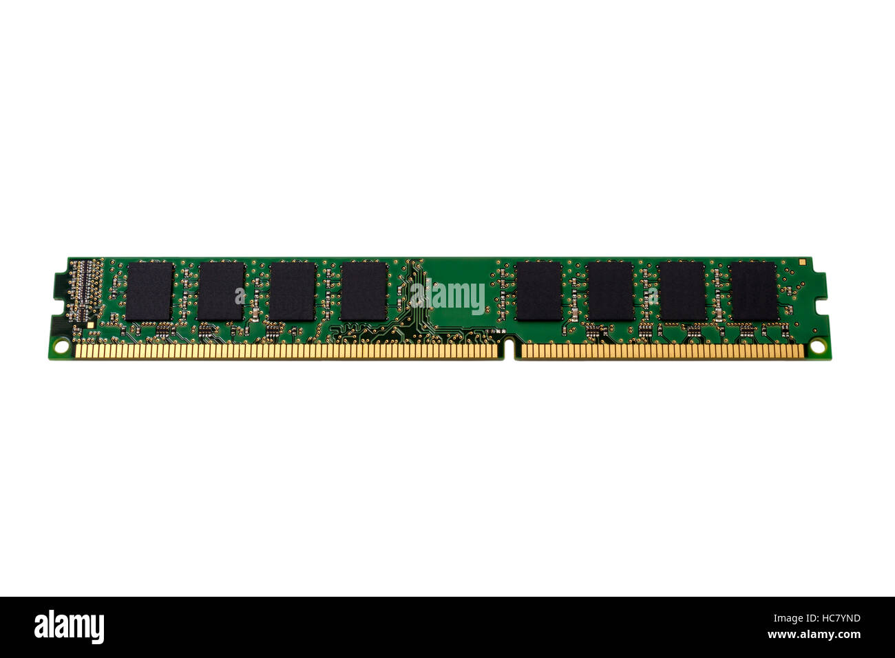 Elektronische Sammlung - Computer random-Access Memory (RAM) Module auf dem weißen Hintergrund isoliert Stockfoto