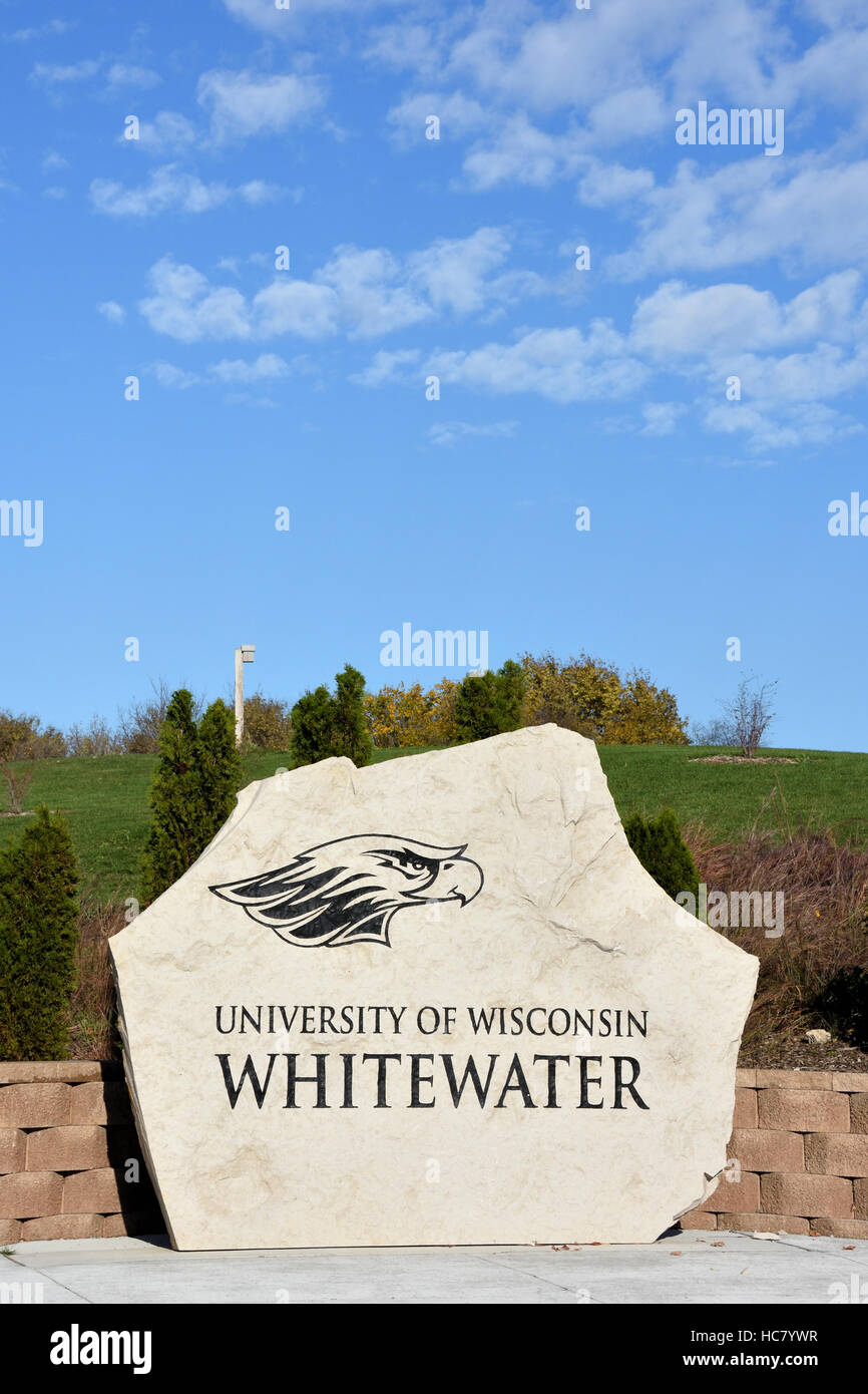 Universität von Wisconsin - Whitewater, Whitewater, Wisconsin Stockfoto