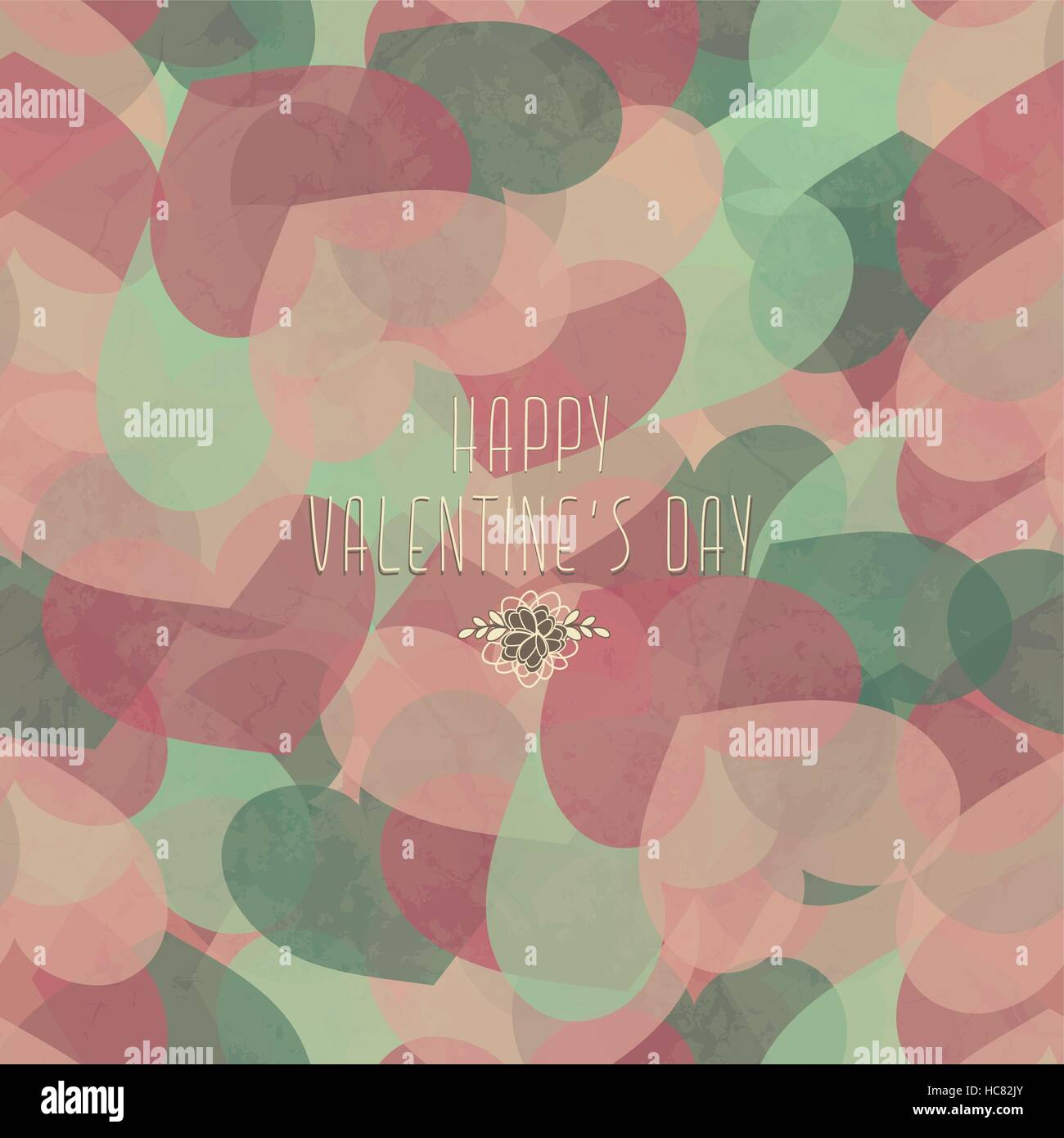 Nahtlose Valentins Muster mit Herzen Stock Vektor