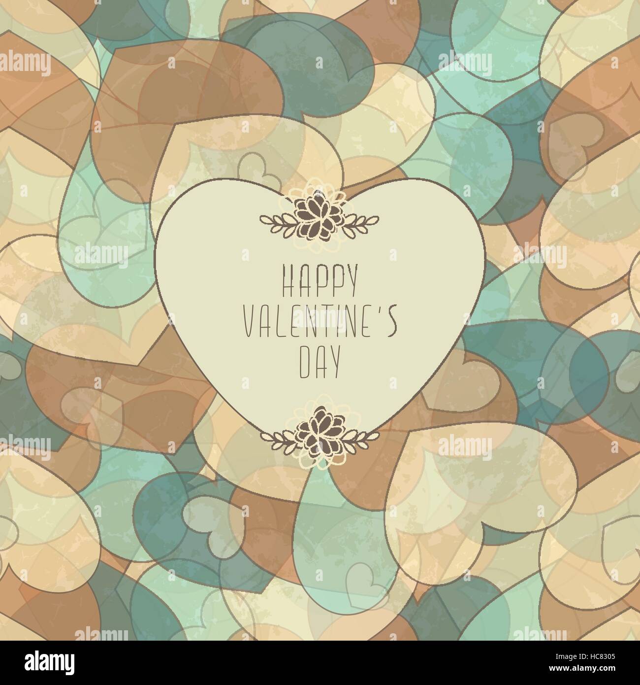 Nahtlose Valentins Muster mit Herzen Stock Vektor