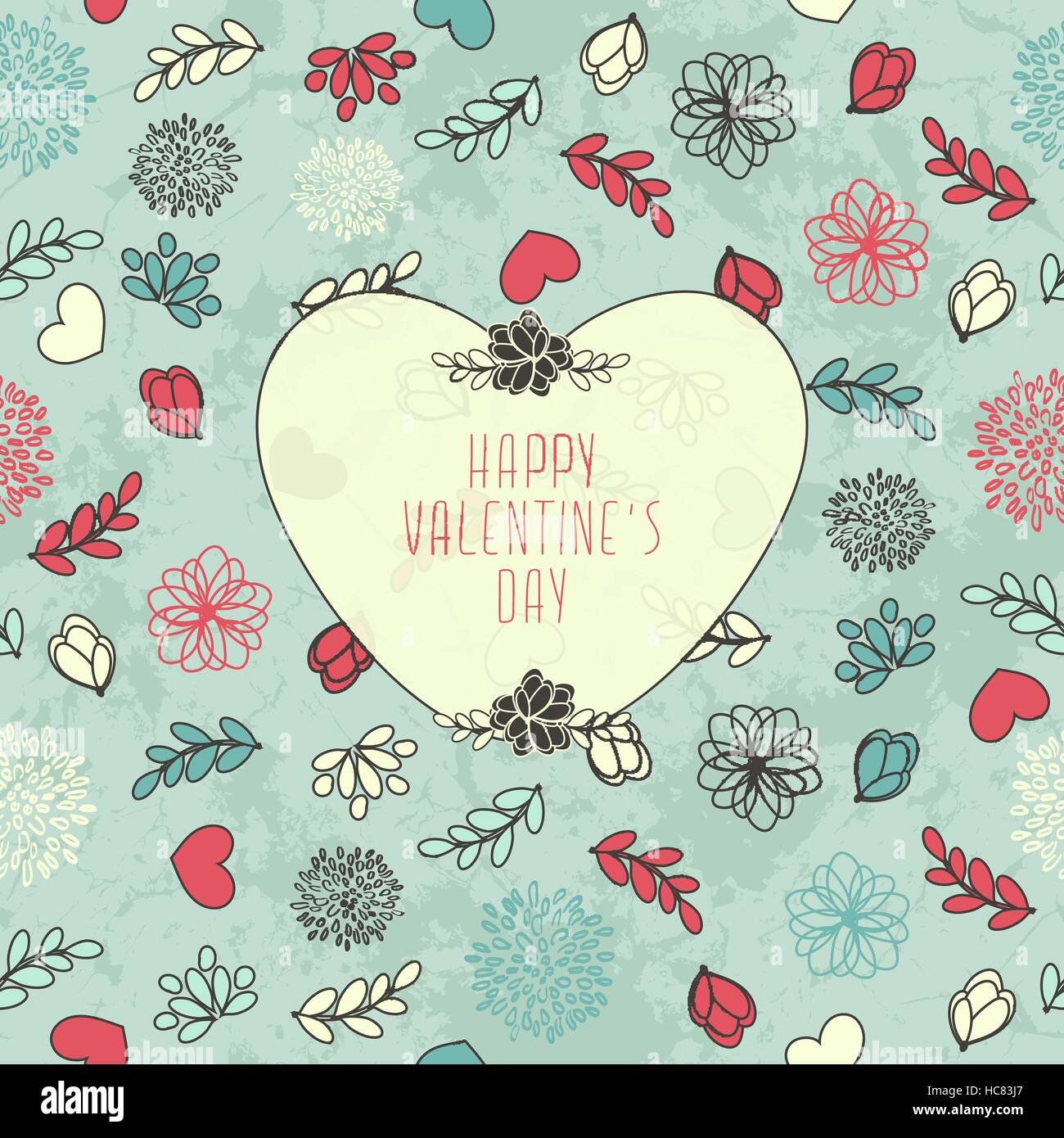 Nahtlose Valentins Muster mit Herzen Stock Vektor