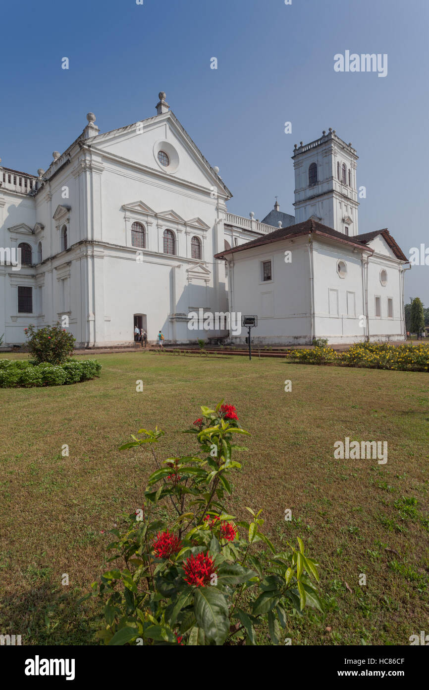 Panjim Kirche, Panjim, Goa, Indien Stockfoto
