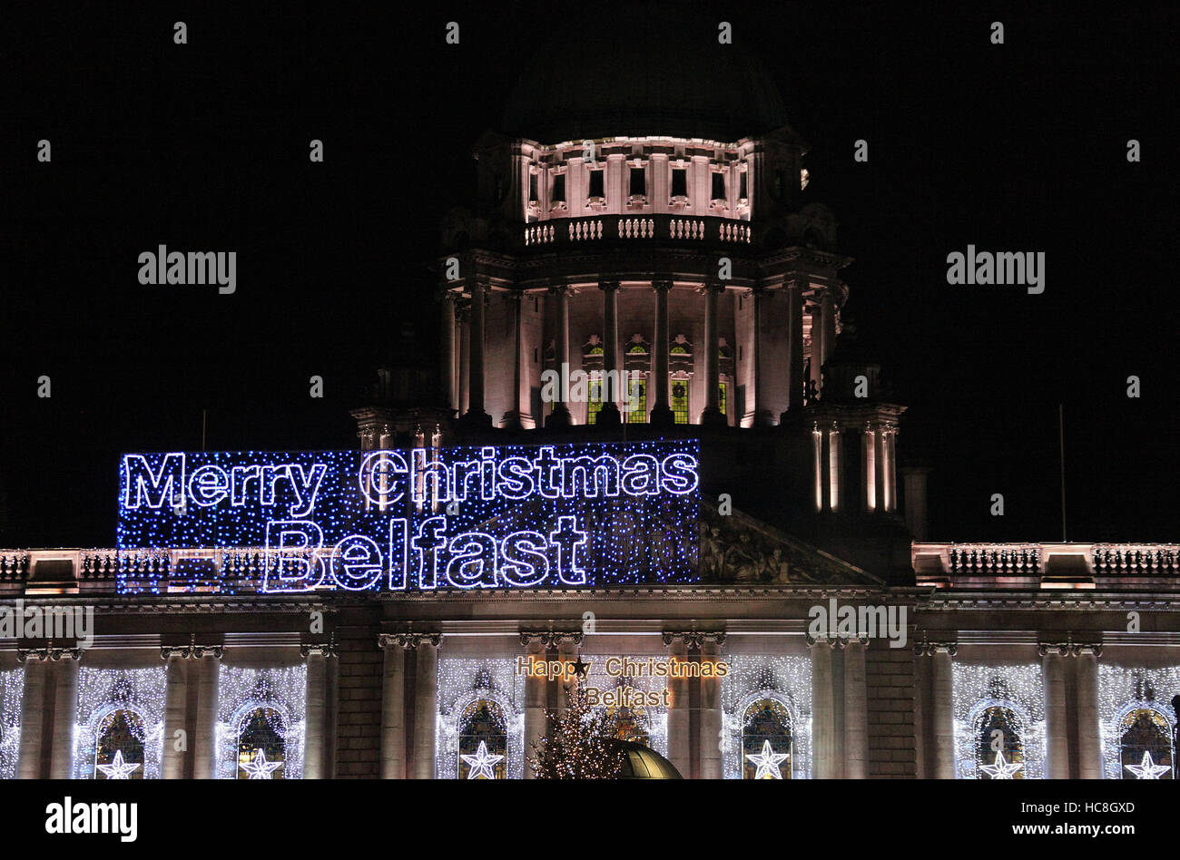 Weihnachten in Belfast Stockfoto