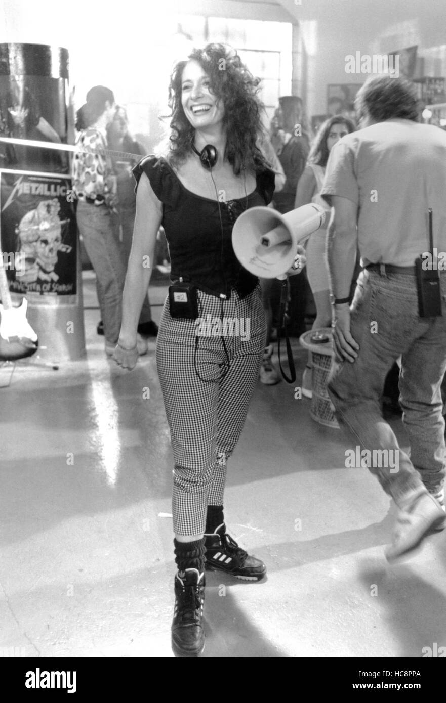 WAYNES WORLD, Direktor Penelope Spheeris, am Set, 1992, (c) Paramount Pictures / courtesy: Everett Collection Stockfoto