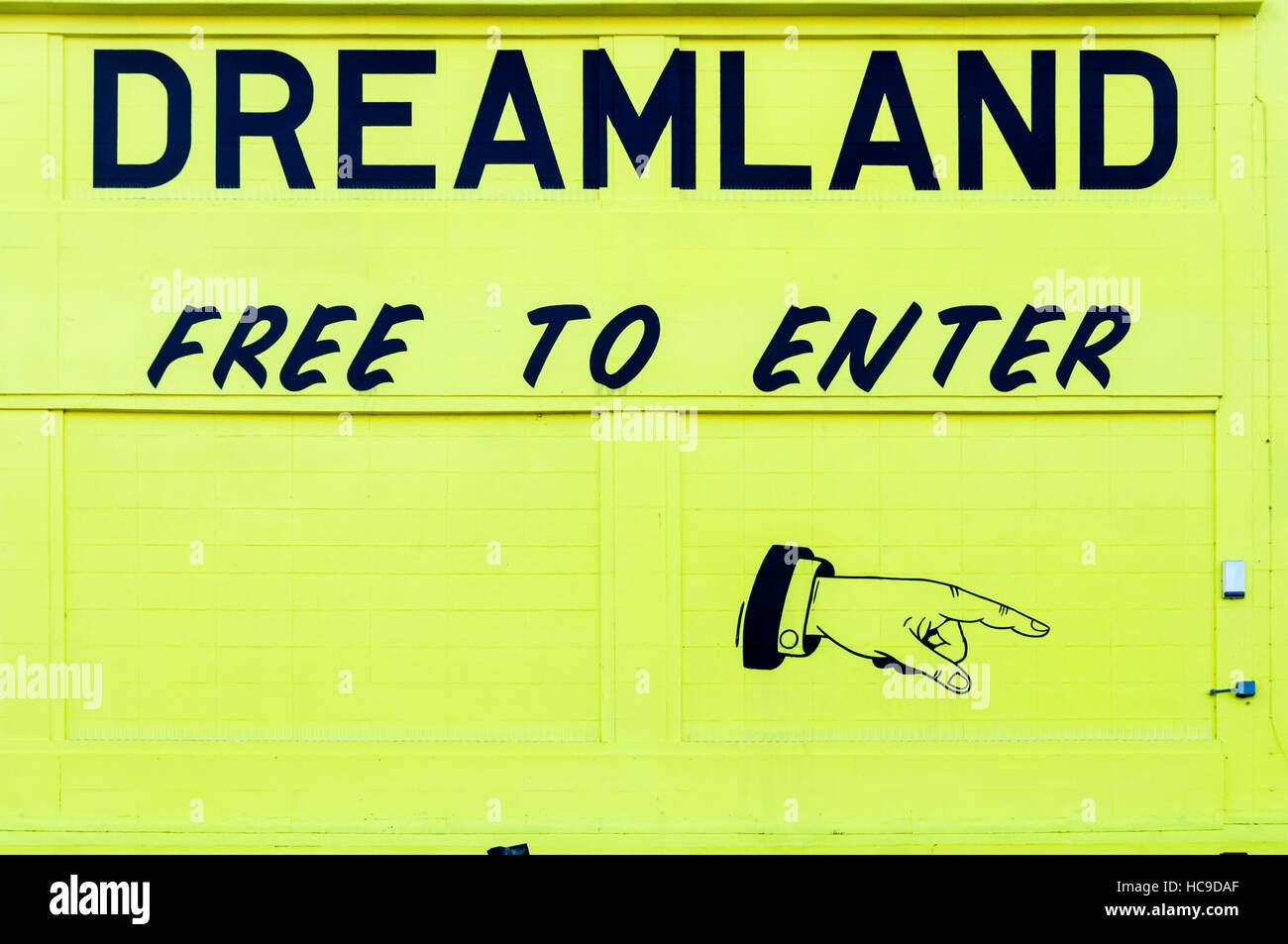 Dreamland in Margate, Kent anmelden. Stockfoto