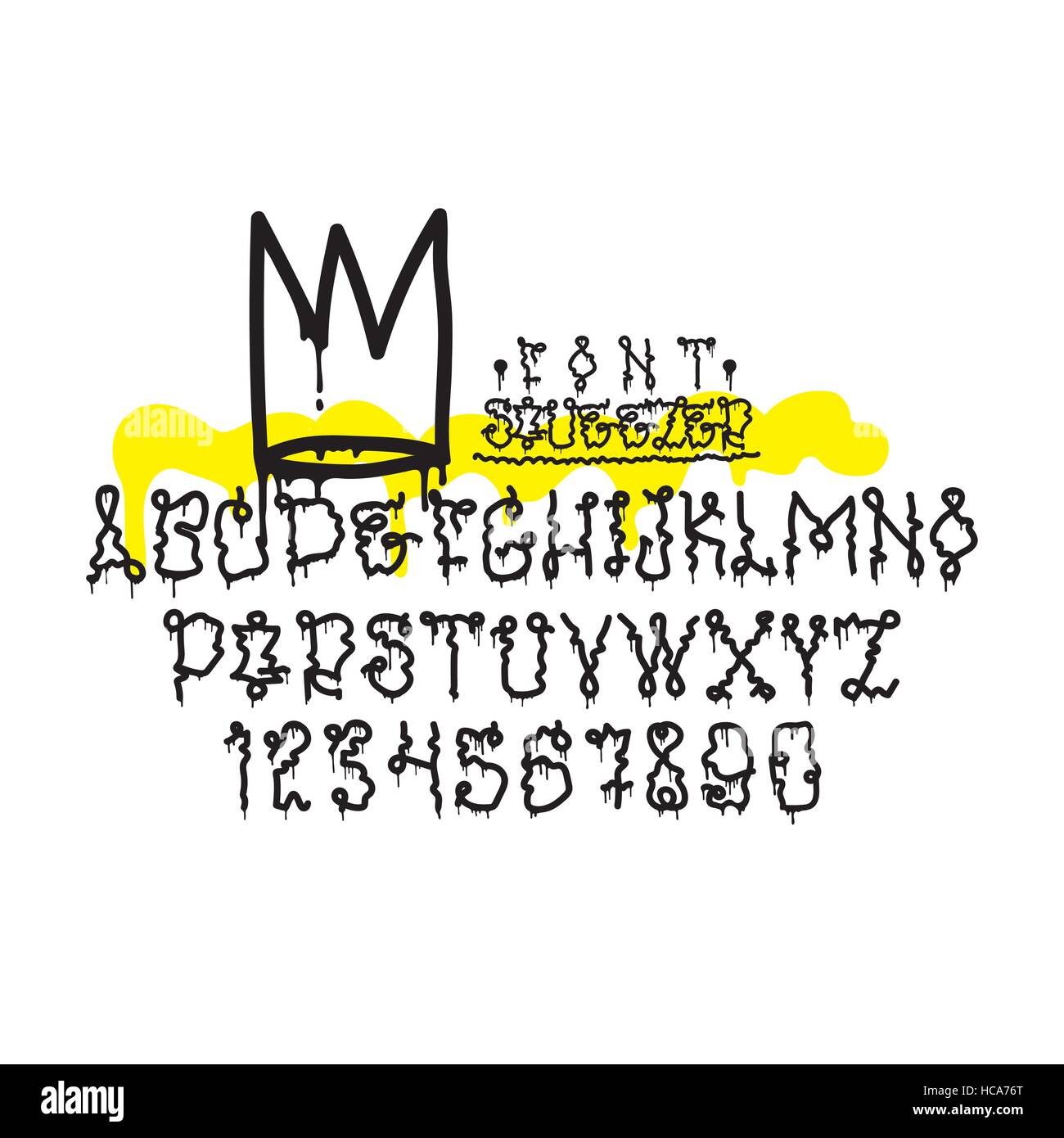 Graffiti-Squeezer-Schriftart Stock Vektor