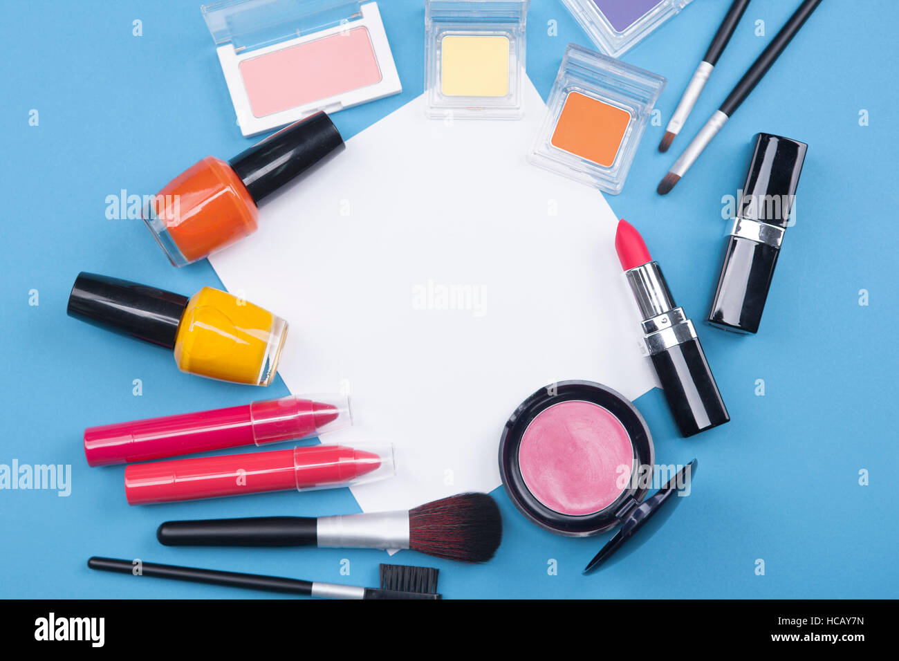 Verschiedene kosmetische Produkte Stockfoto